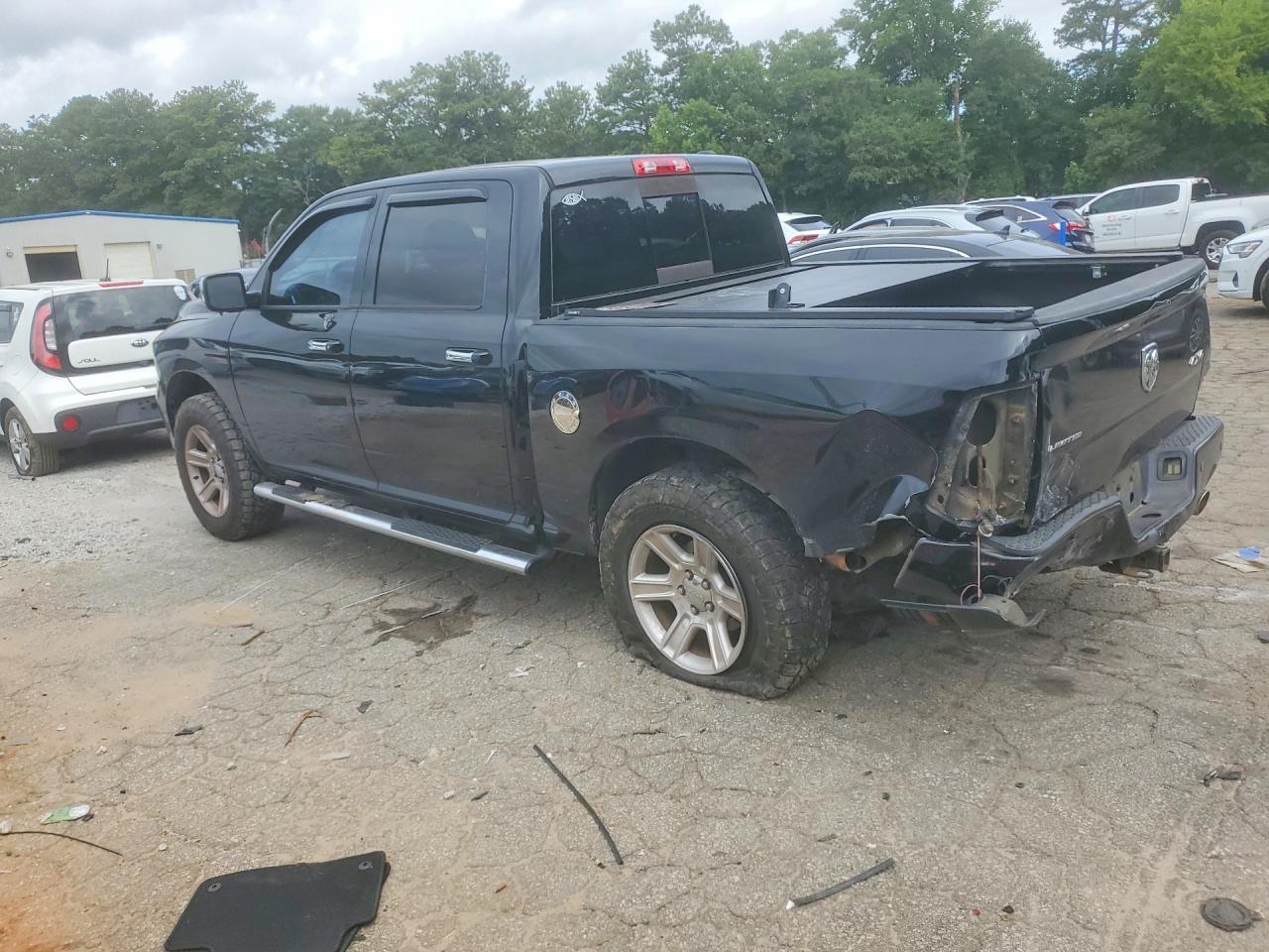 2012 Dodge Ram 1500 Longhorn Black vin: 1C6RD7PT1CS348409