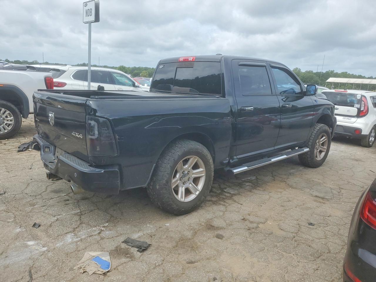 2012 Dodge Ram 1500 Longhorn Black vin: 1C6RD7PT1CS348409