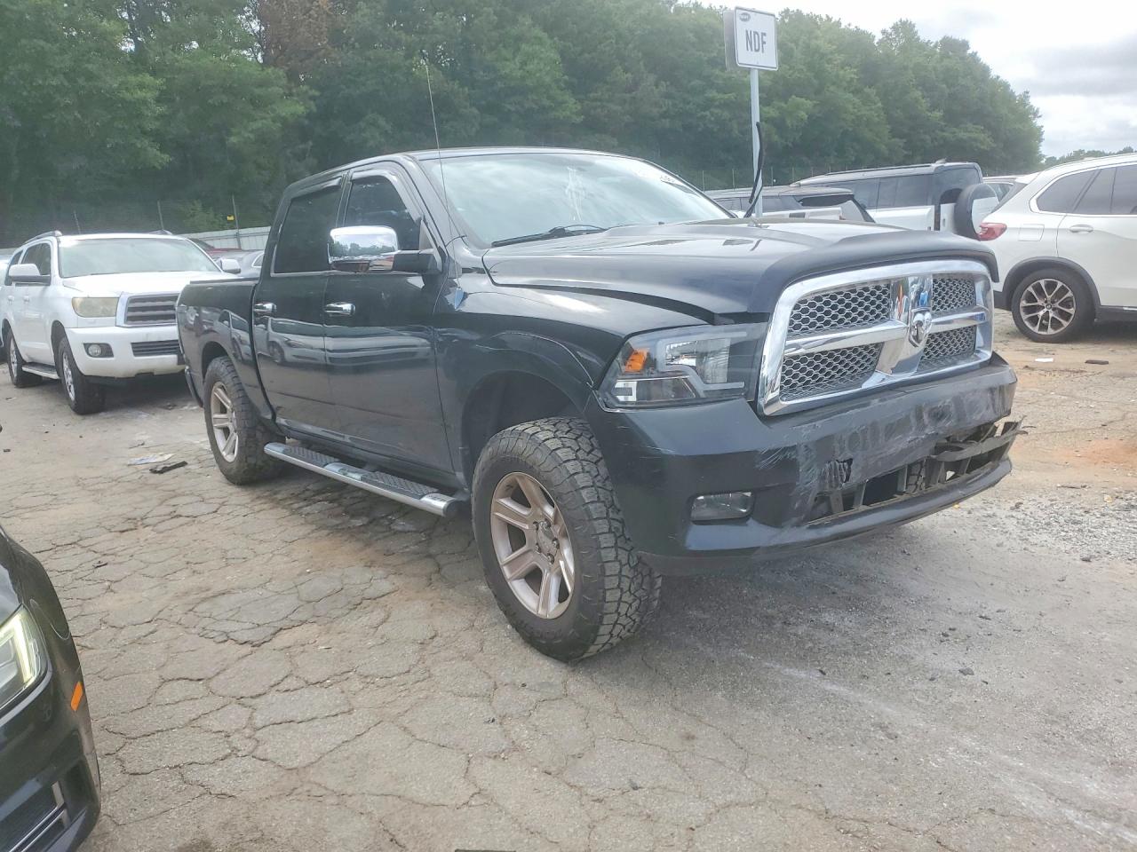 2012 Dodge Ram 1500 Longhorn Black vin: 1C6RD7PT1CS348409