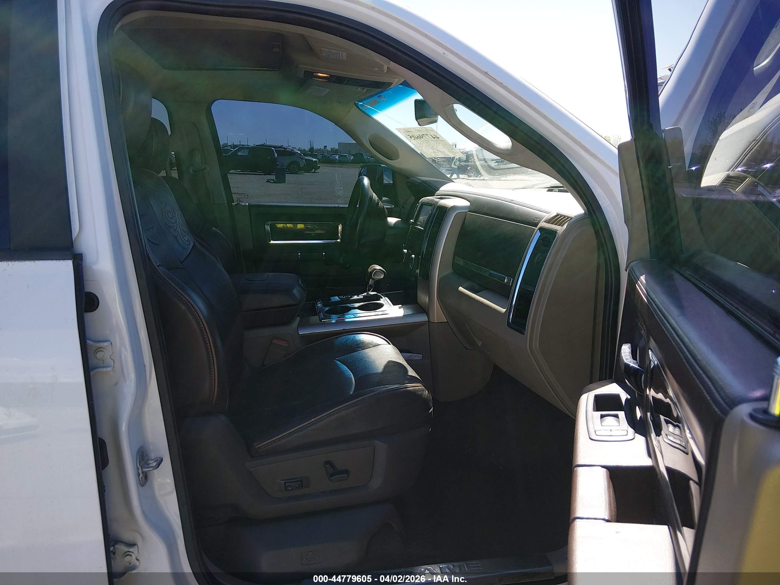 2012 Ram 1500 Laramie Longhorn Edition White vin: 1C6RD7PT2CS134531