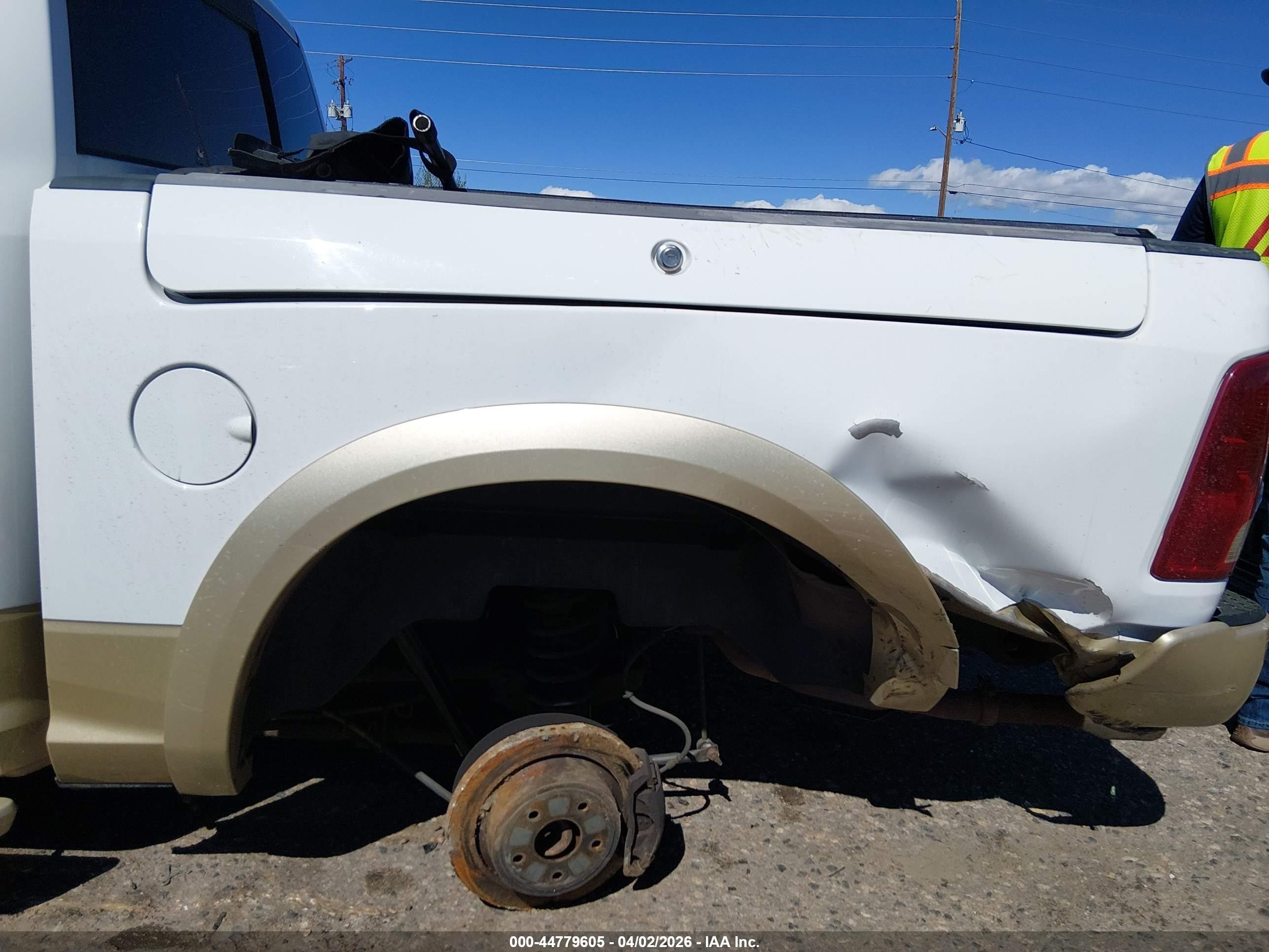 2012 Ram 1500 Laramie Longhorn Edition White vin: 1C6RD7PT2CS134531