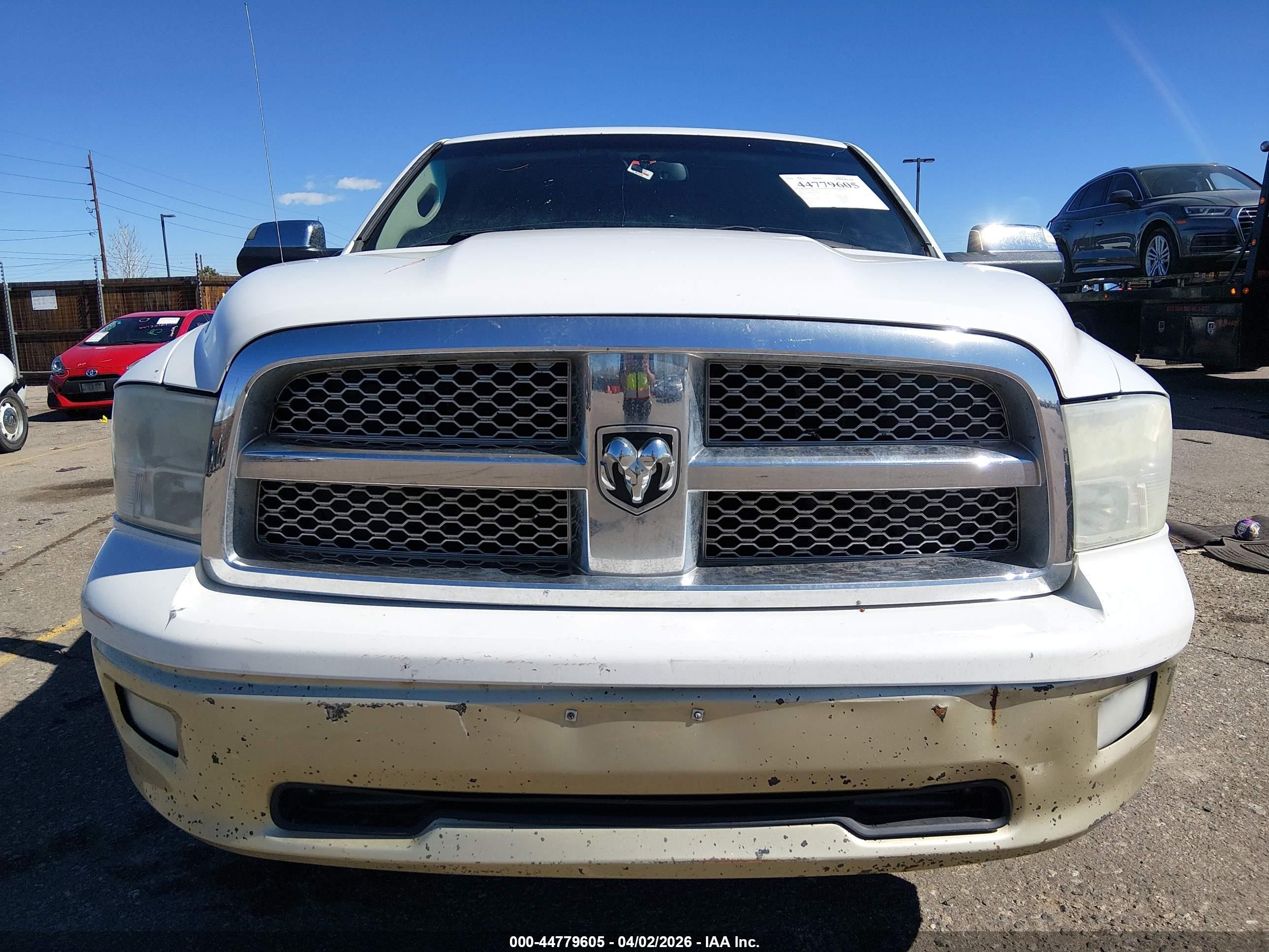 2012 Ram 1500 Laramie Longhorn Edition White vin: 1C6RD7PT2CS134531