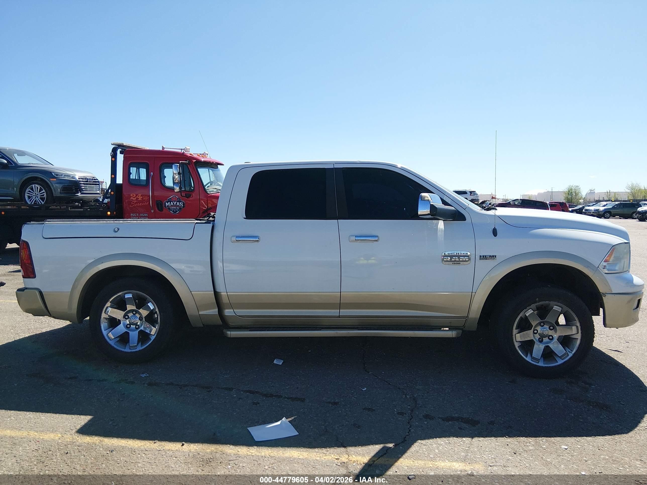 2012 Ram 1500 Laramie Longhorn Edition White vin: 1C6RD7PT2CS134531