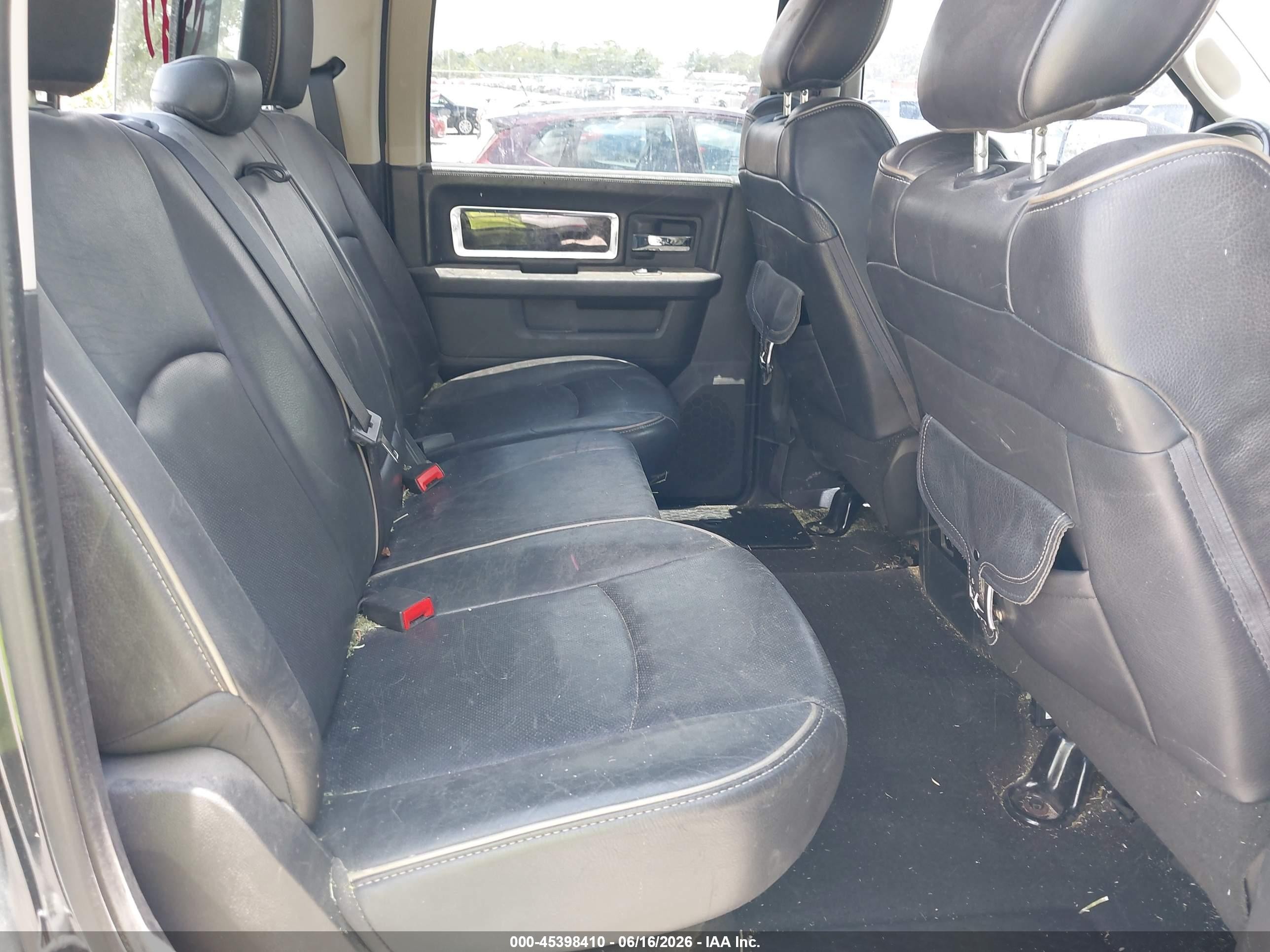 2012 Ram 1500 Laramie Limited Edition Черный vin: 1C6RD7PT3CS329876