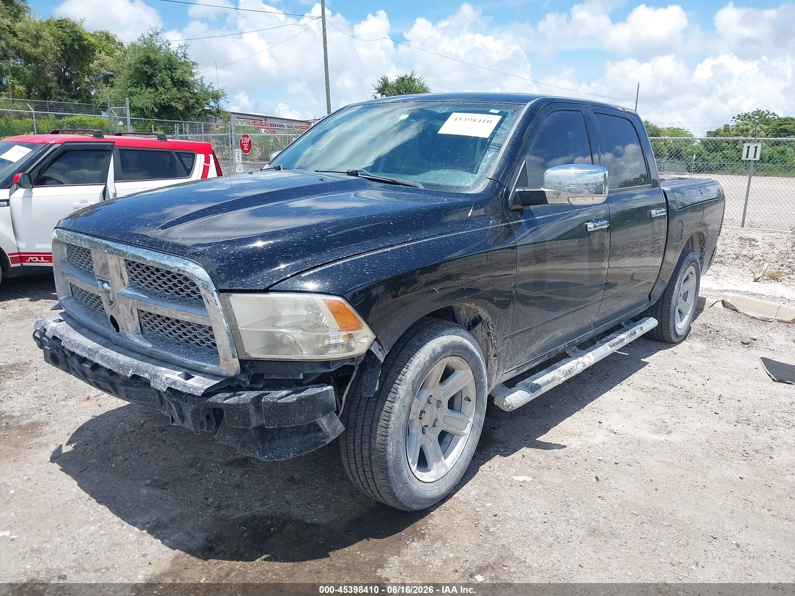 2012 Ram 1500 Laramie Limited Edition Черный vin: 1C6RD7PT3CS329876