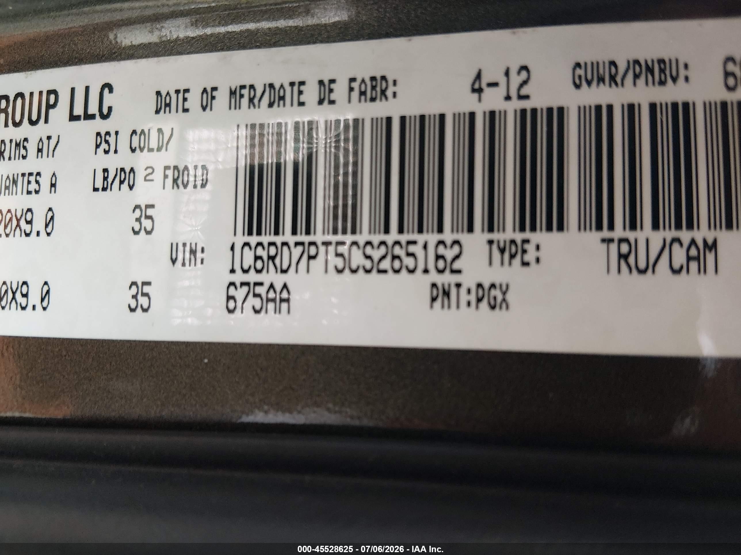 2012 Ram 1500 Laramie Longhorn Green vin: 1C6RD7PT5CS265162