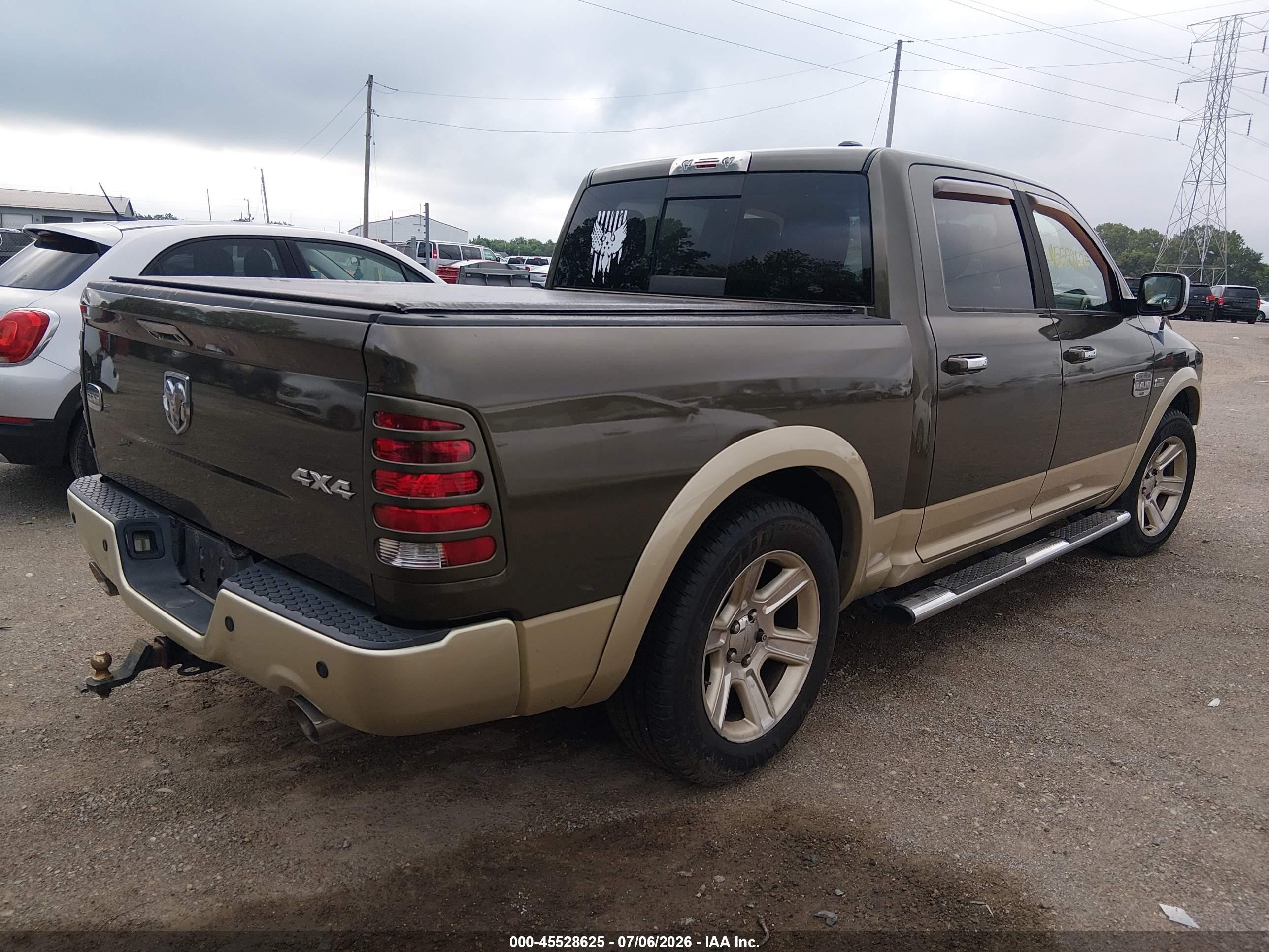 2012 Ram 1500 Laramie Longhorn Green vin: 1C6RD7PT5CS265162