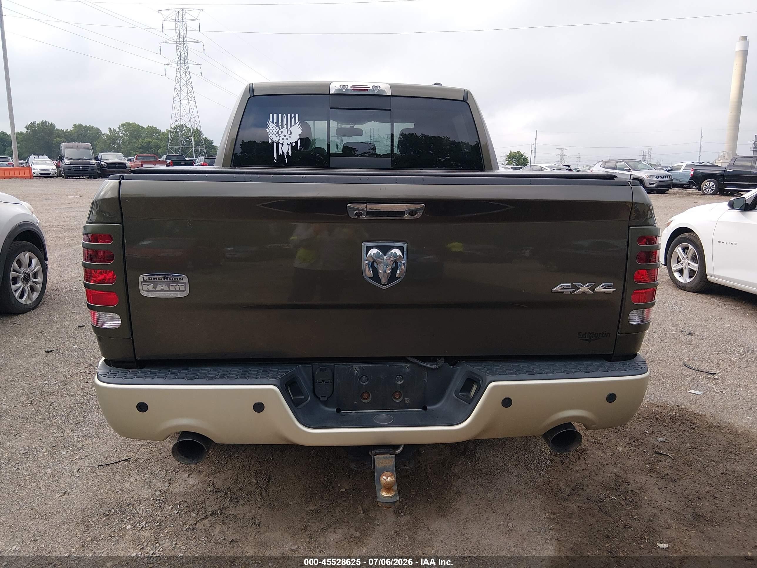 2012 Ram 1500 Laramie Longhorn Green vin: 1C6RD7PT5CS265162