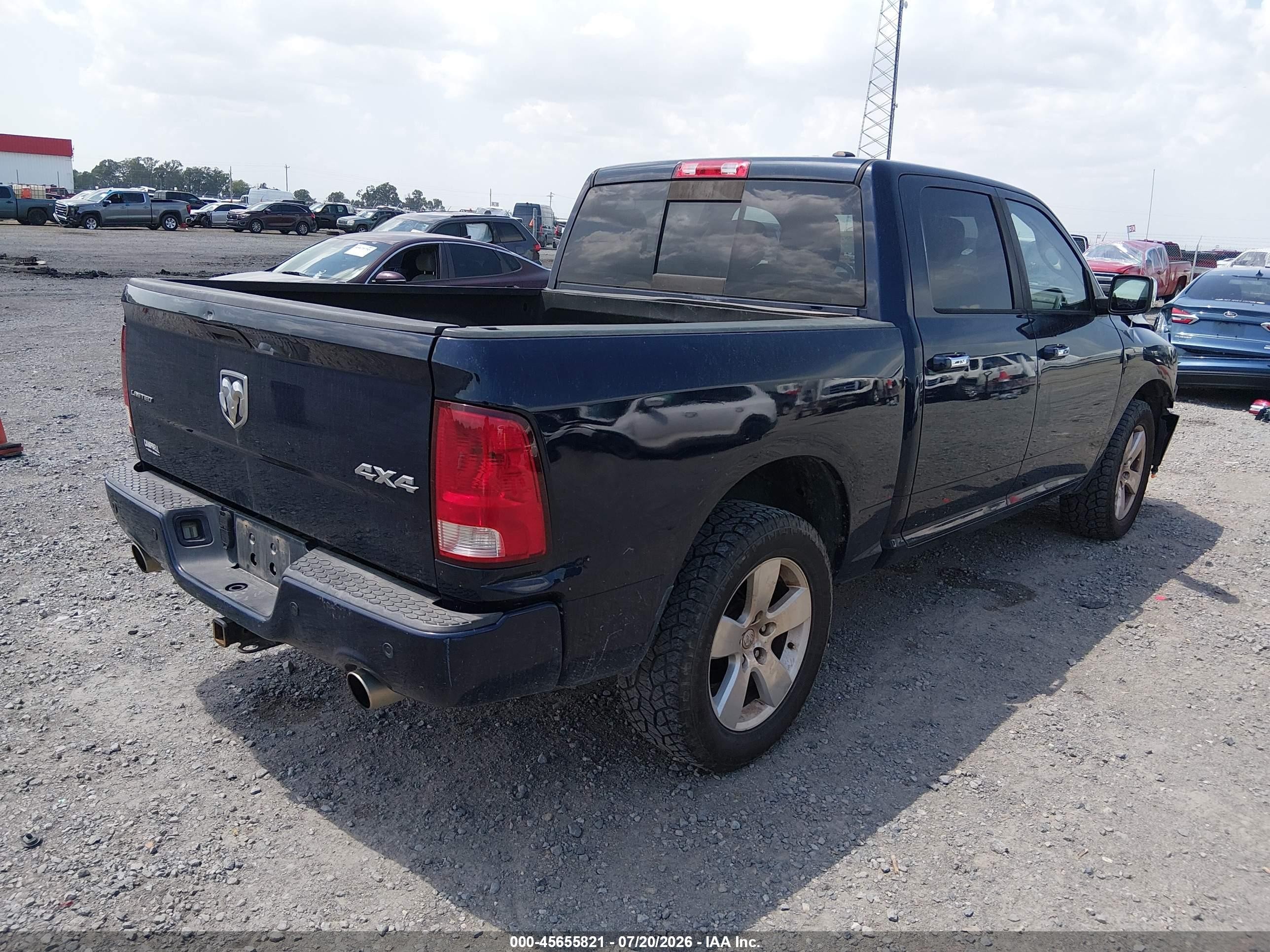2012 Ram 1500 Laramie Limited Edition Blue vin: 1C6RD7PT6CS348440
