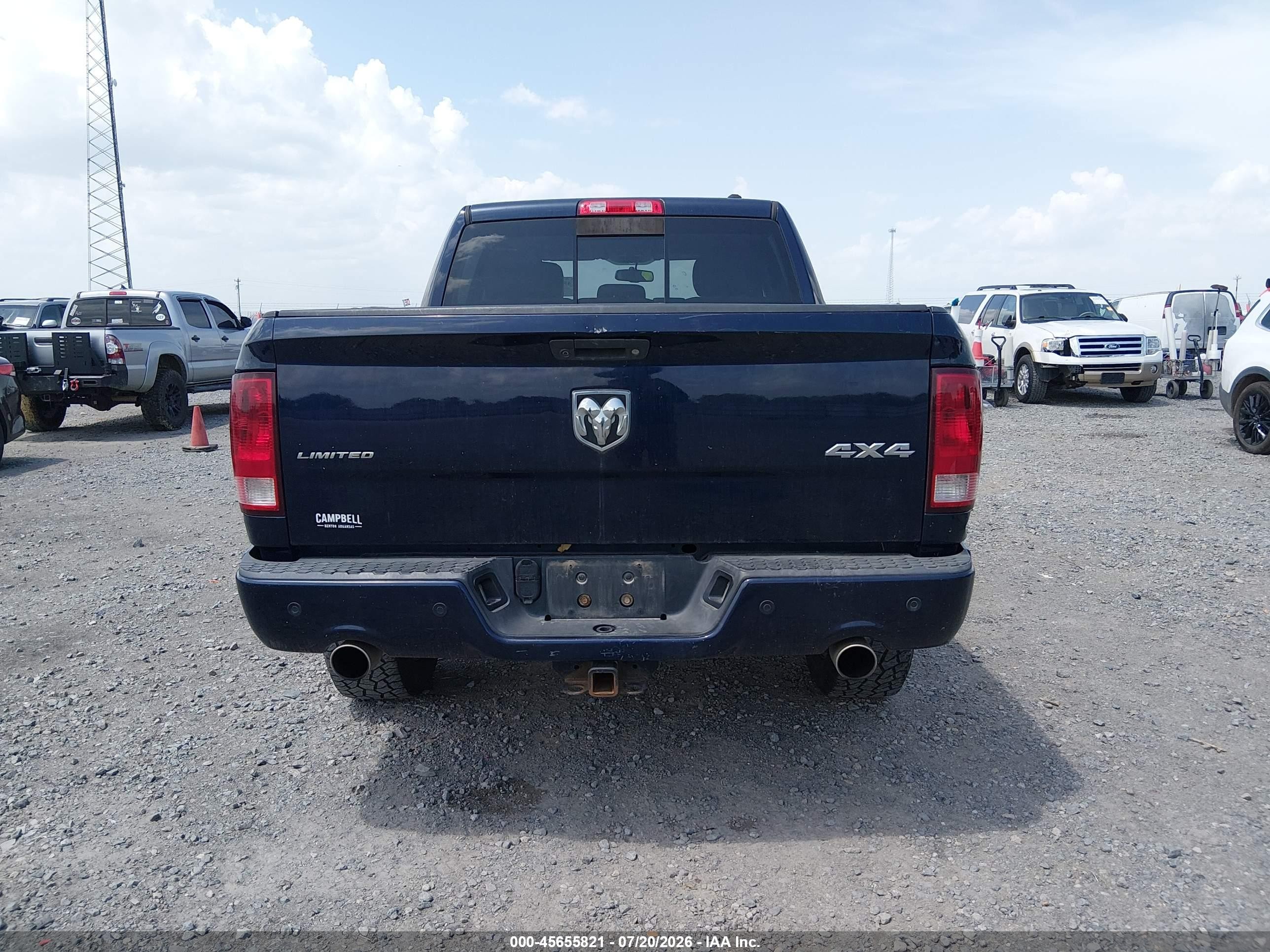 2012 Ram 1500 Laramie Limited Edition Blue vin: 1C6RD7PT6CS348440