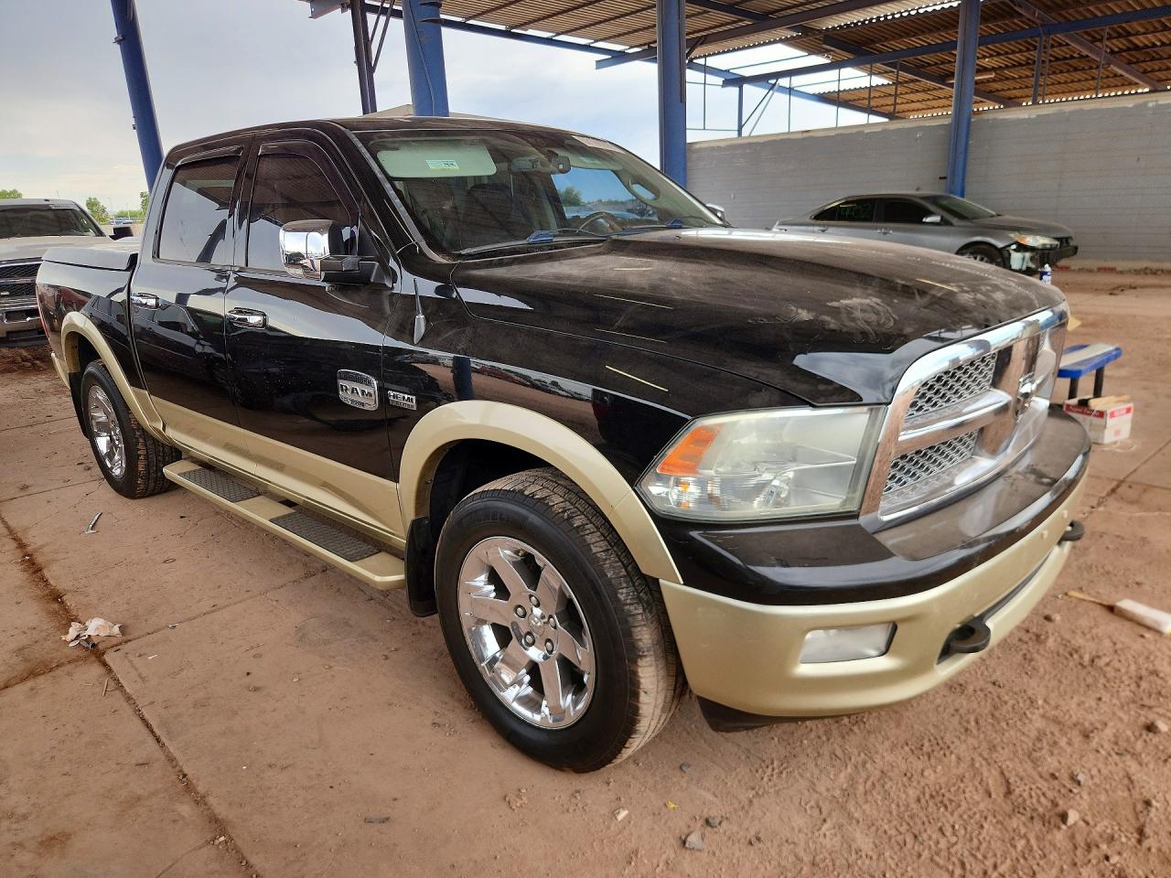 2012 Dodge Ram 1500 Longhorn Black vin: 1C6RD7PT7CS293495