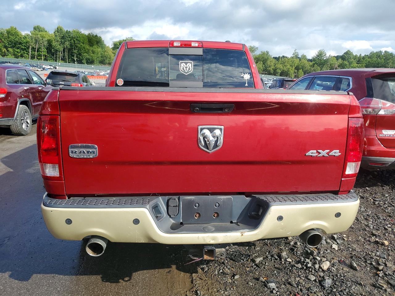 2012 Dodge Ram 1500 Longhorn Red vin: 1C6RD7PT8CS174435
