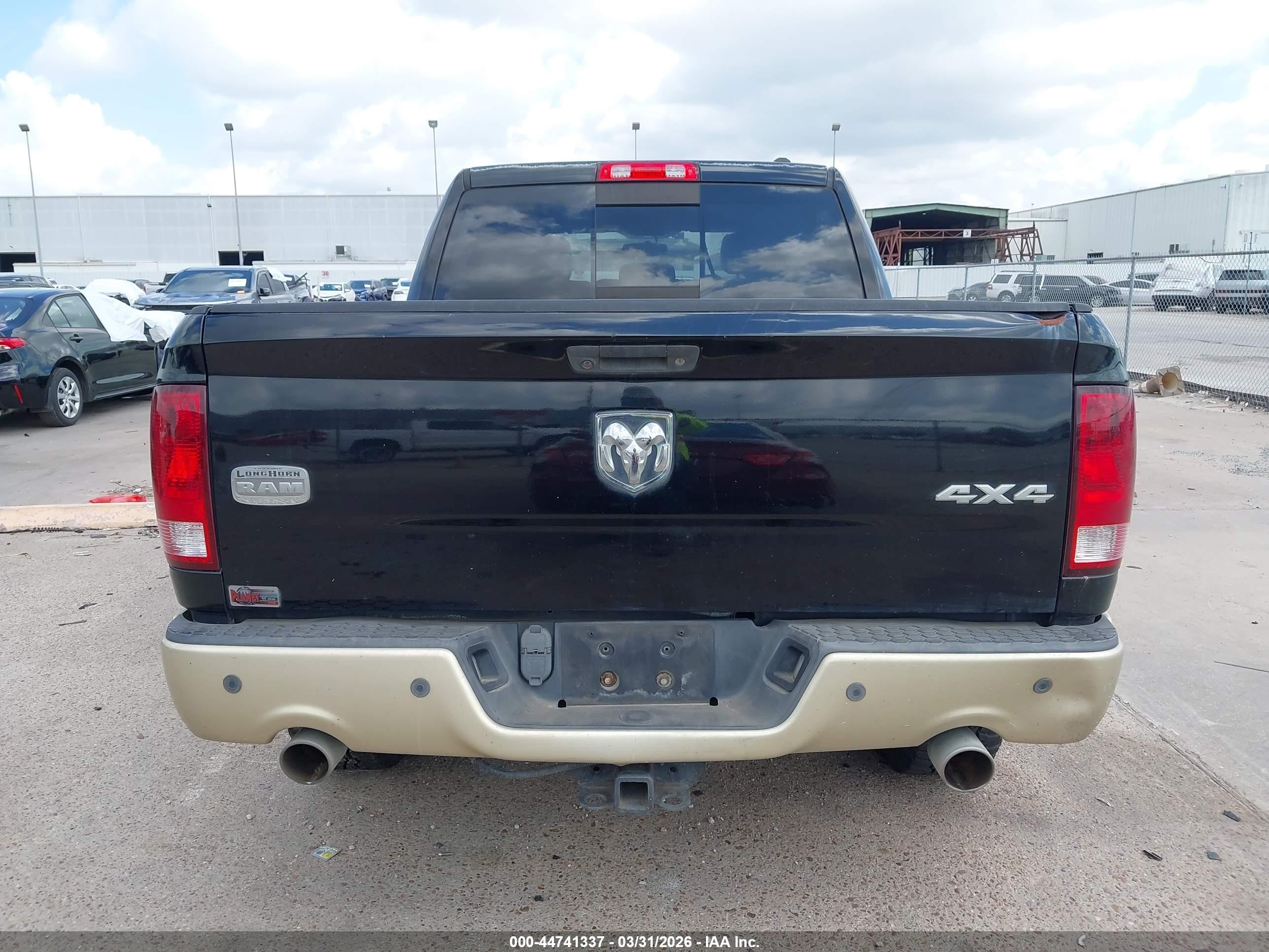 2012 Ram 1500 Laramie Longhorn/limited Edition Black vin: 1C6RD7PT8CS185290