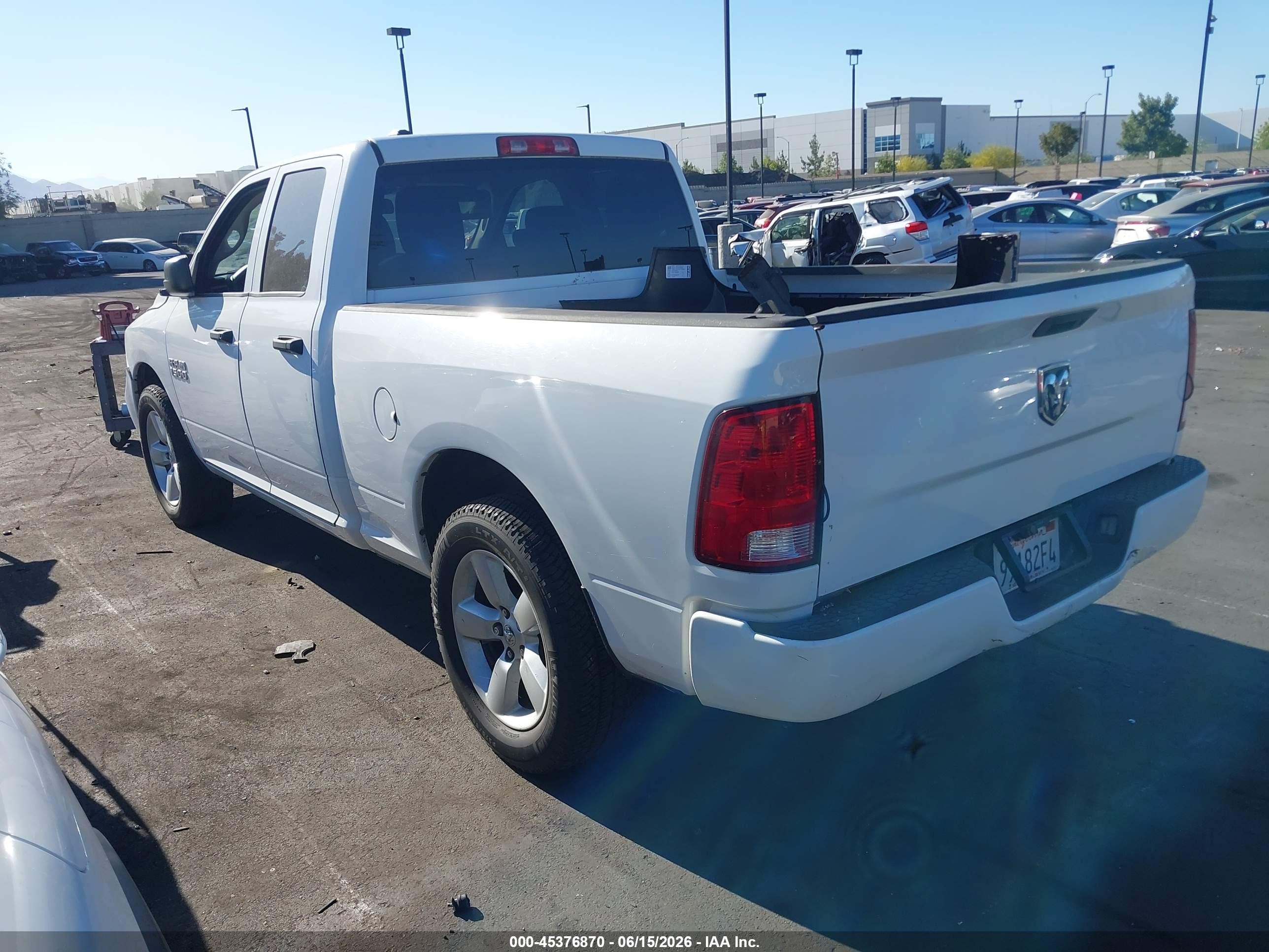 2014 Ram 1500 Tradesman White vin: 1C6RR6FG1ES441224