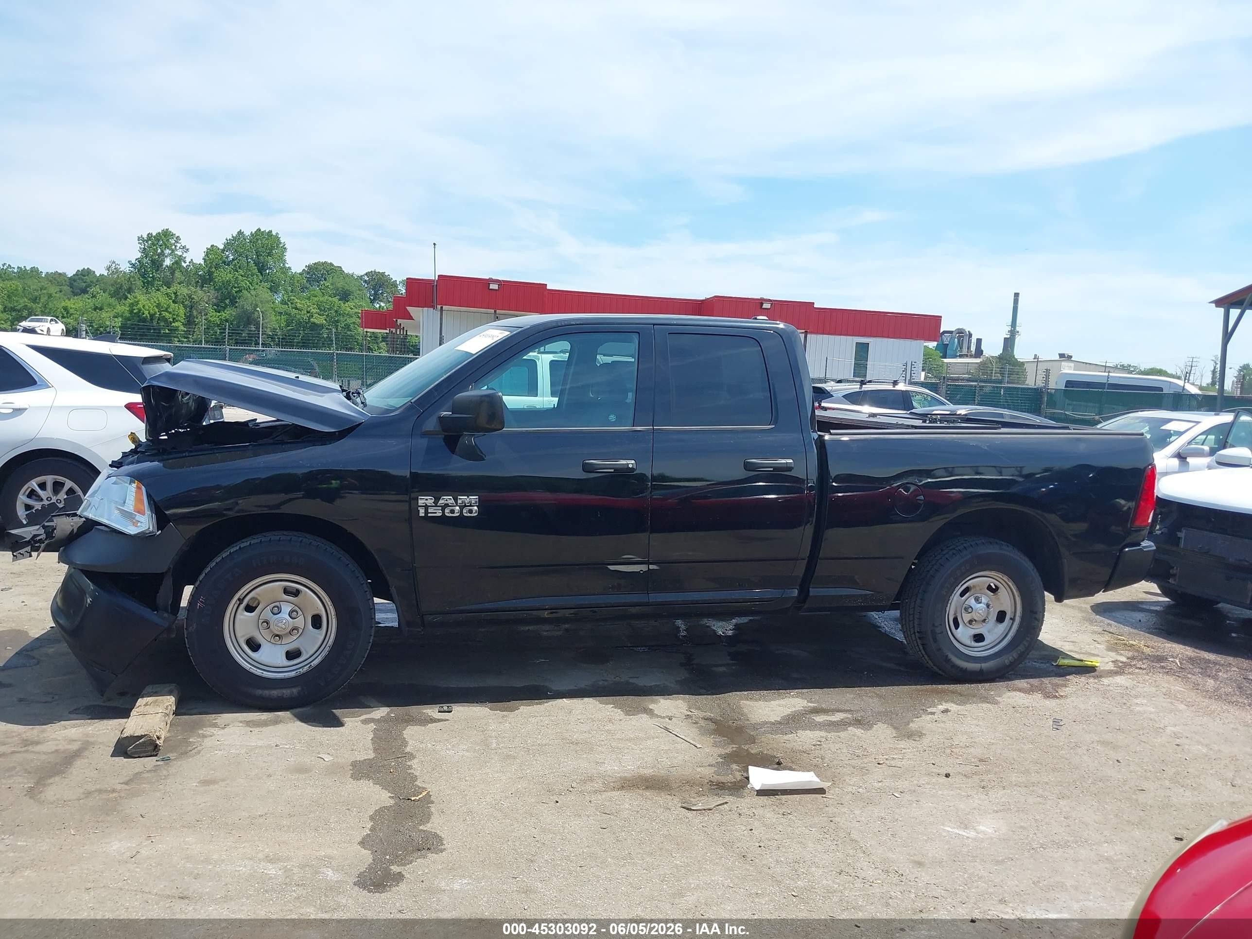 2014 Ram 1500 Tradesman Black vin: 1C6RR6FG3ES128501