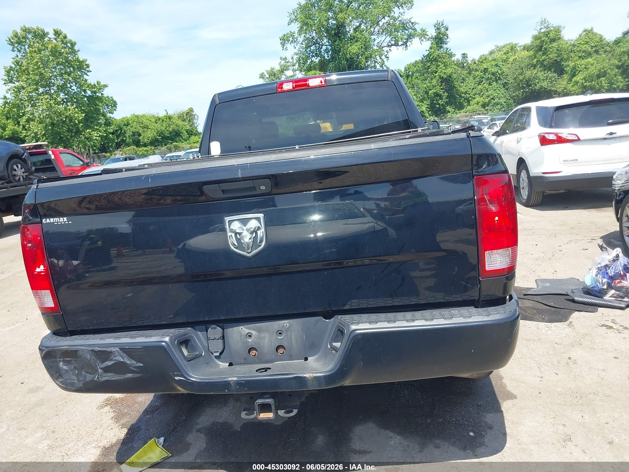 2014 Ram 1500 Tradesman Black vin: 1C6RR6FG3ES128501