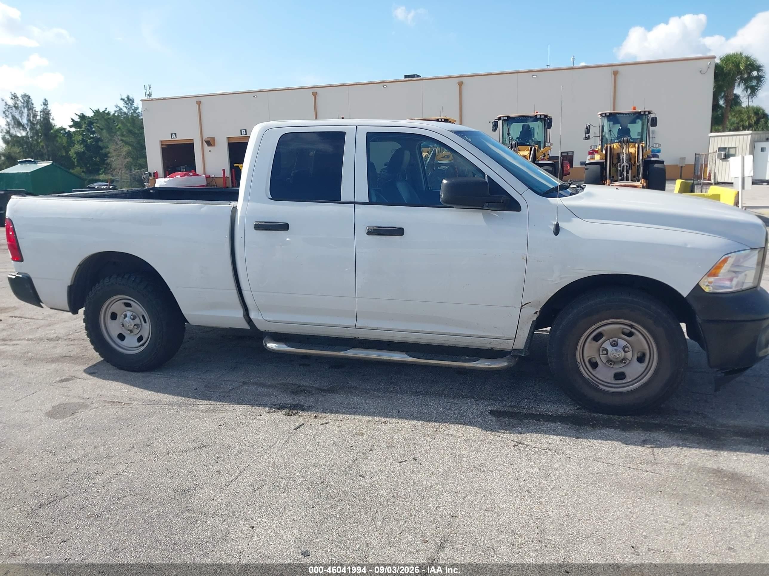 2015 Ram 1500 Tradesman White vin: 1C6RR6FG4FS554649