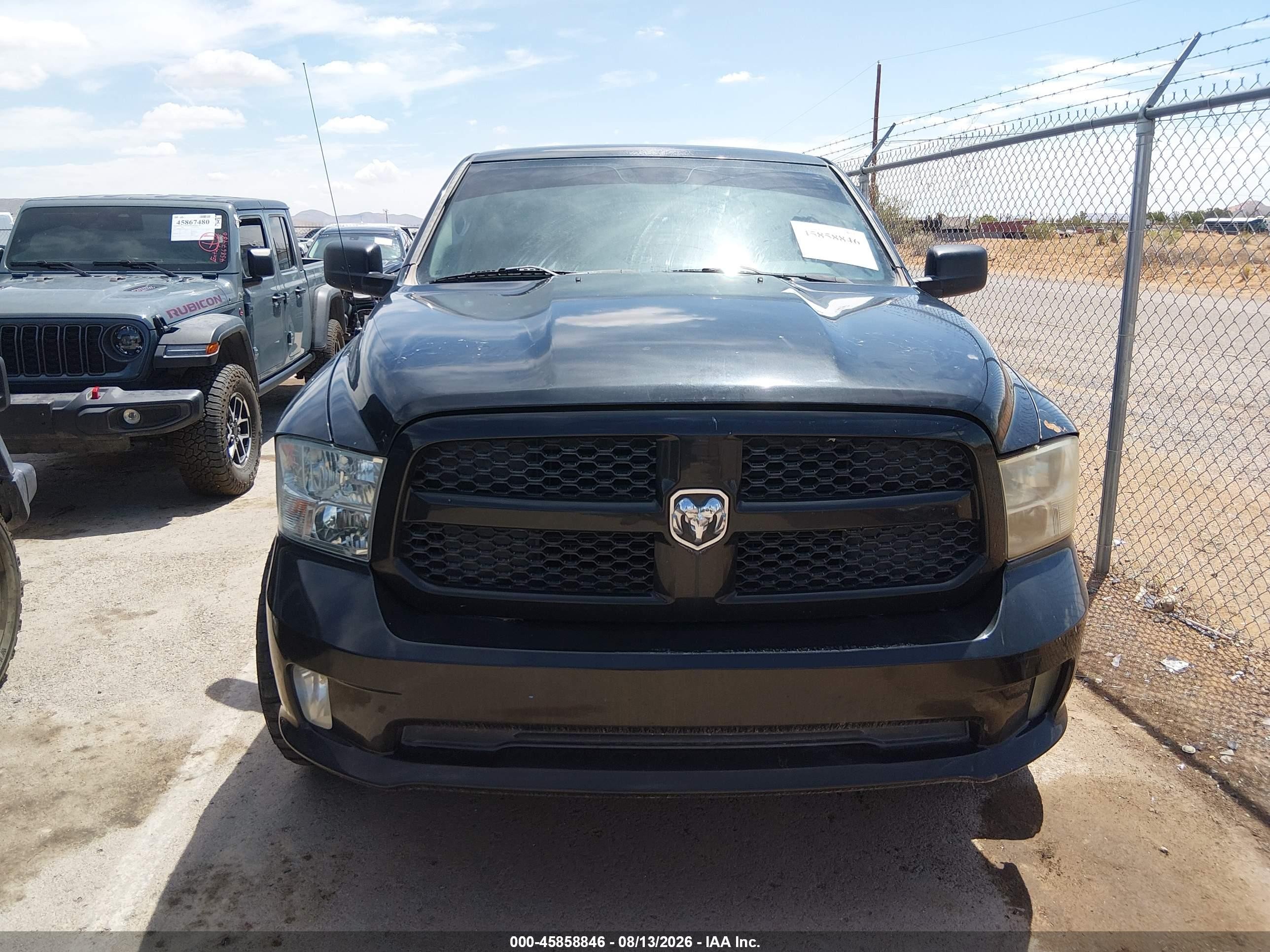 2015 Ram 1500 Express Black vin: 1C6RR6FG4FS709507