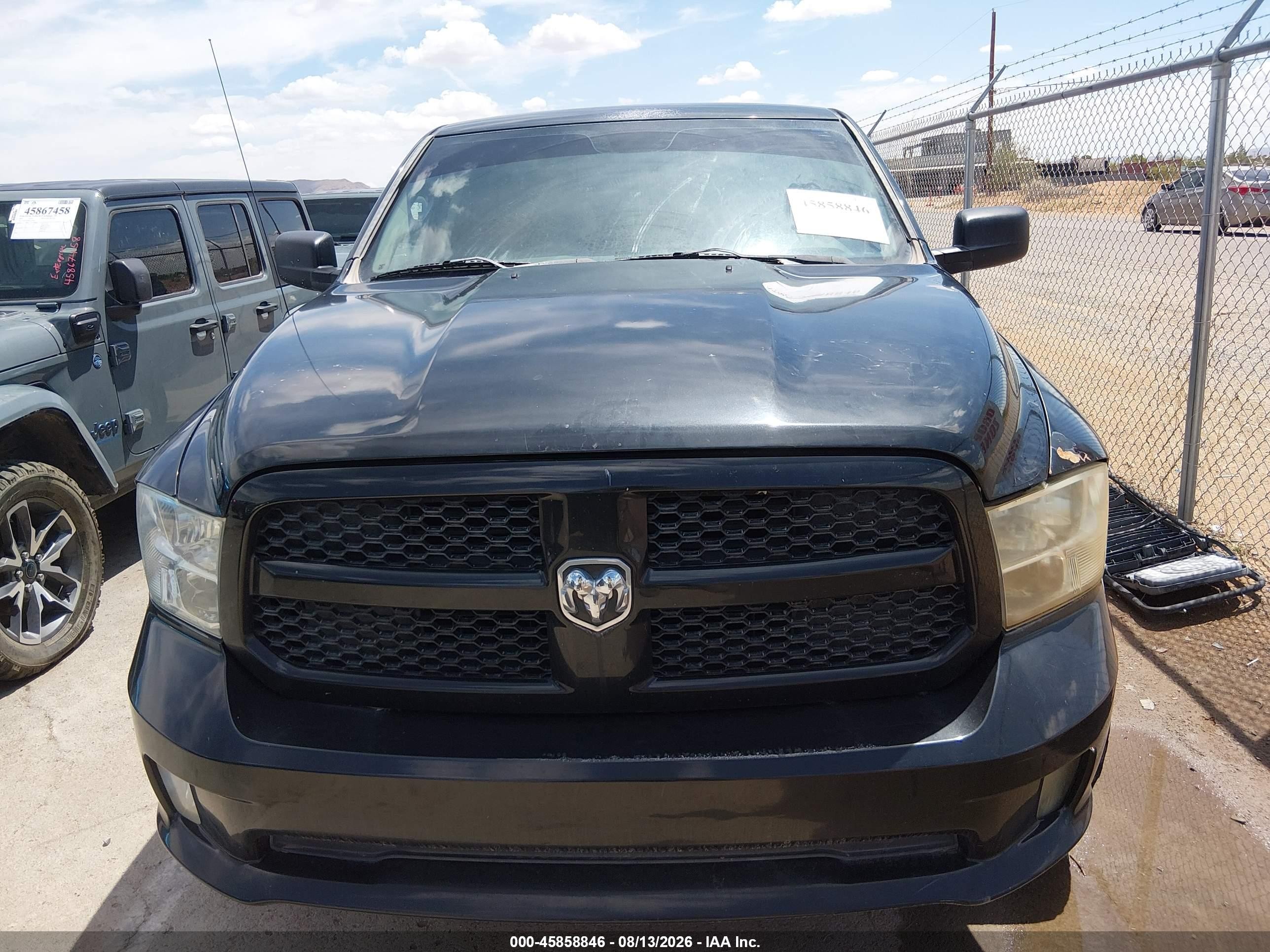 2015 Ram 1500 Express Black vin: 1C6RR6FG4FS709507