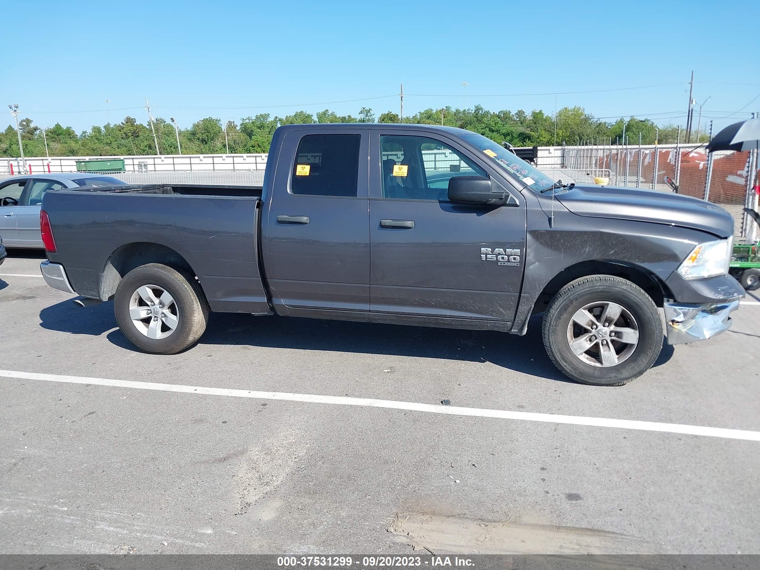 2019 Ram 1500 Classic Tradesman  4x2 6'4" Box Gray vin: 1C6RR6FG4KS674896