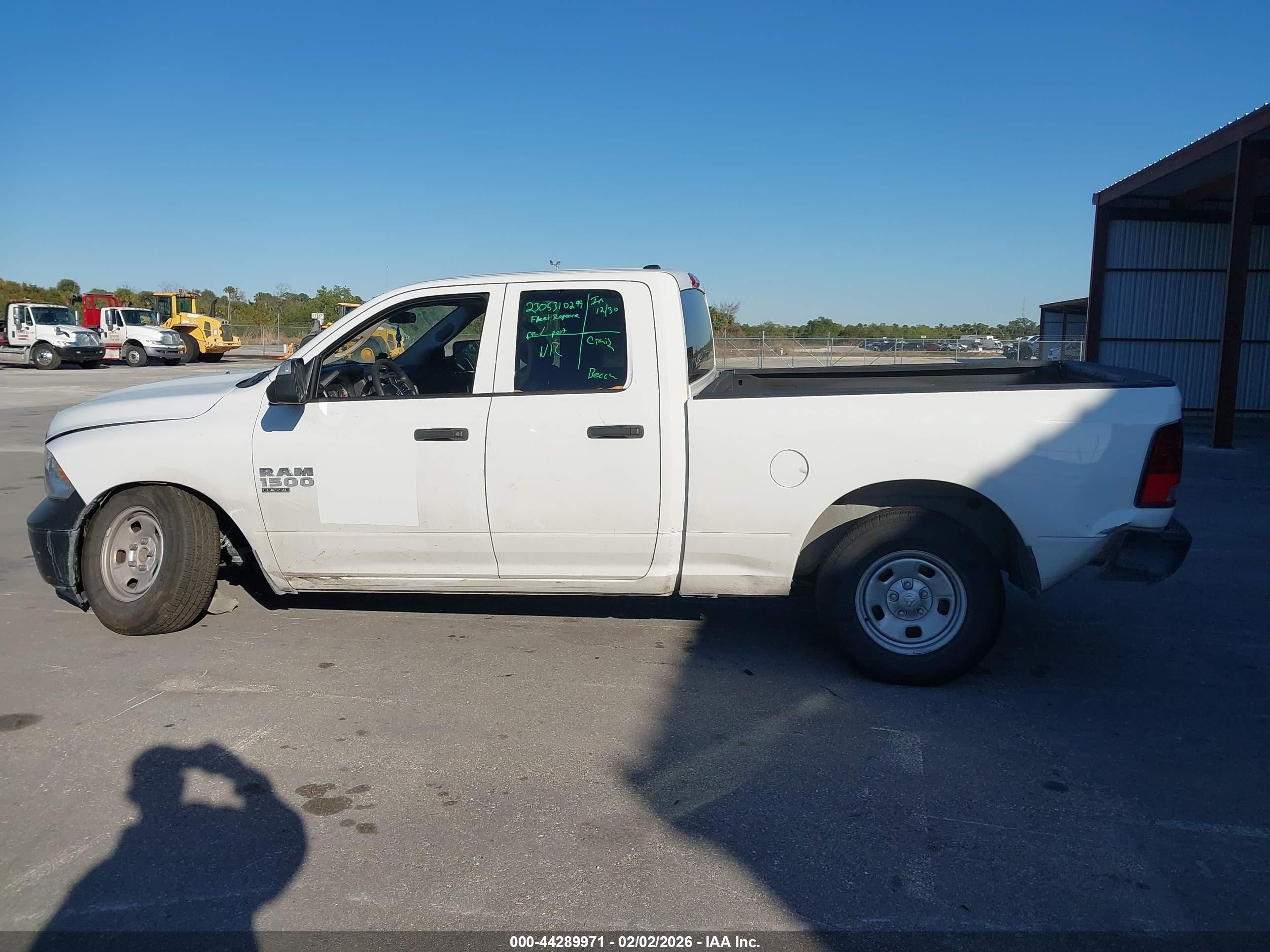 2023 Ram 1500 Classic Tradesman  4x2 6'4 Box White vin: 1C6RR6FG4PS592948