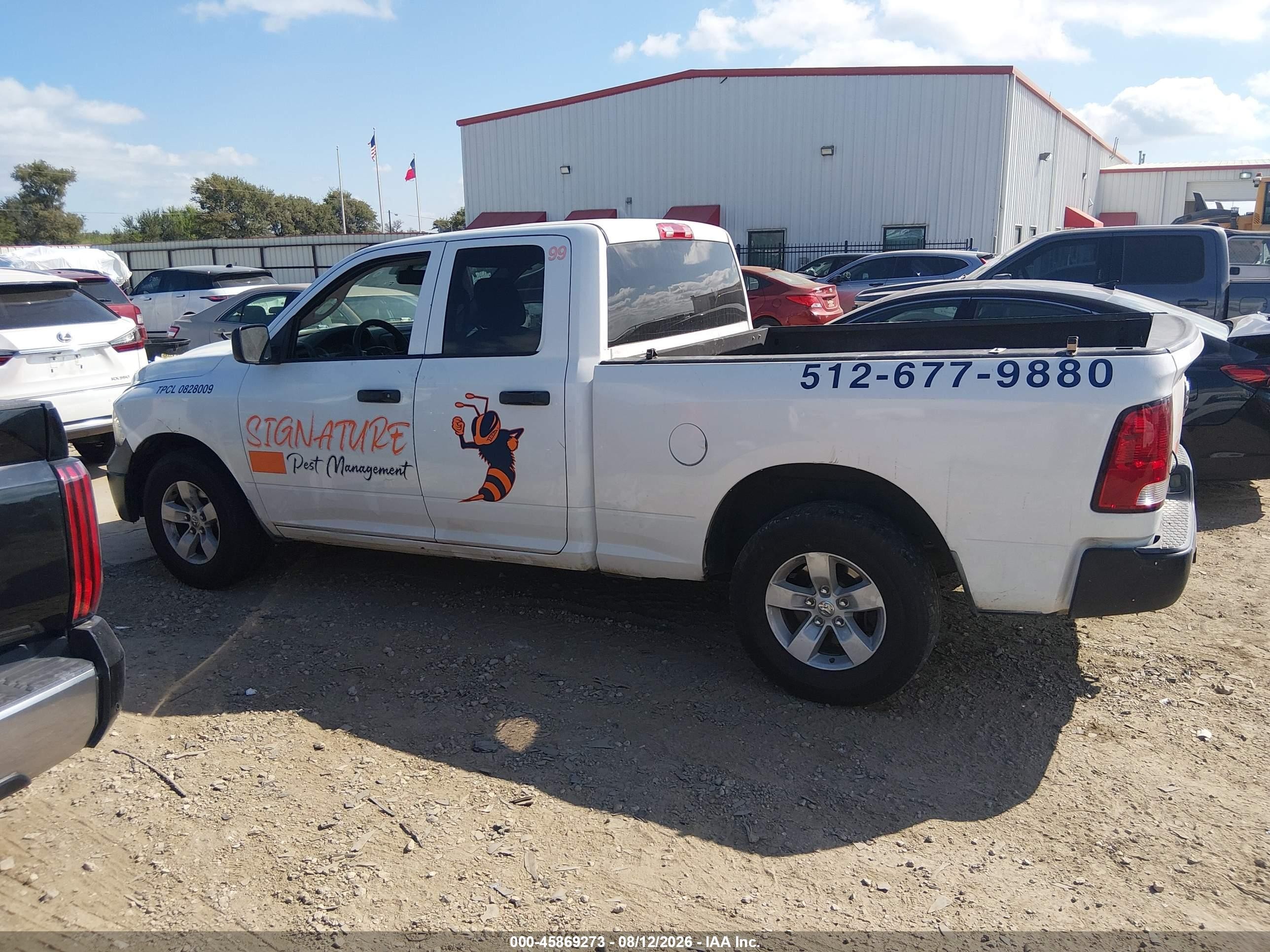 2015 Ram 1500 Tradesman White vin: 1C6RR6FG6FS779378