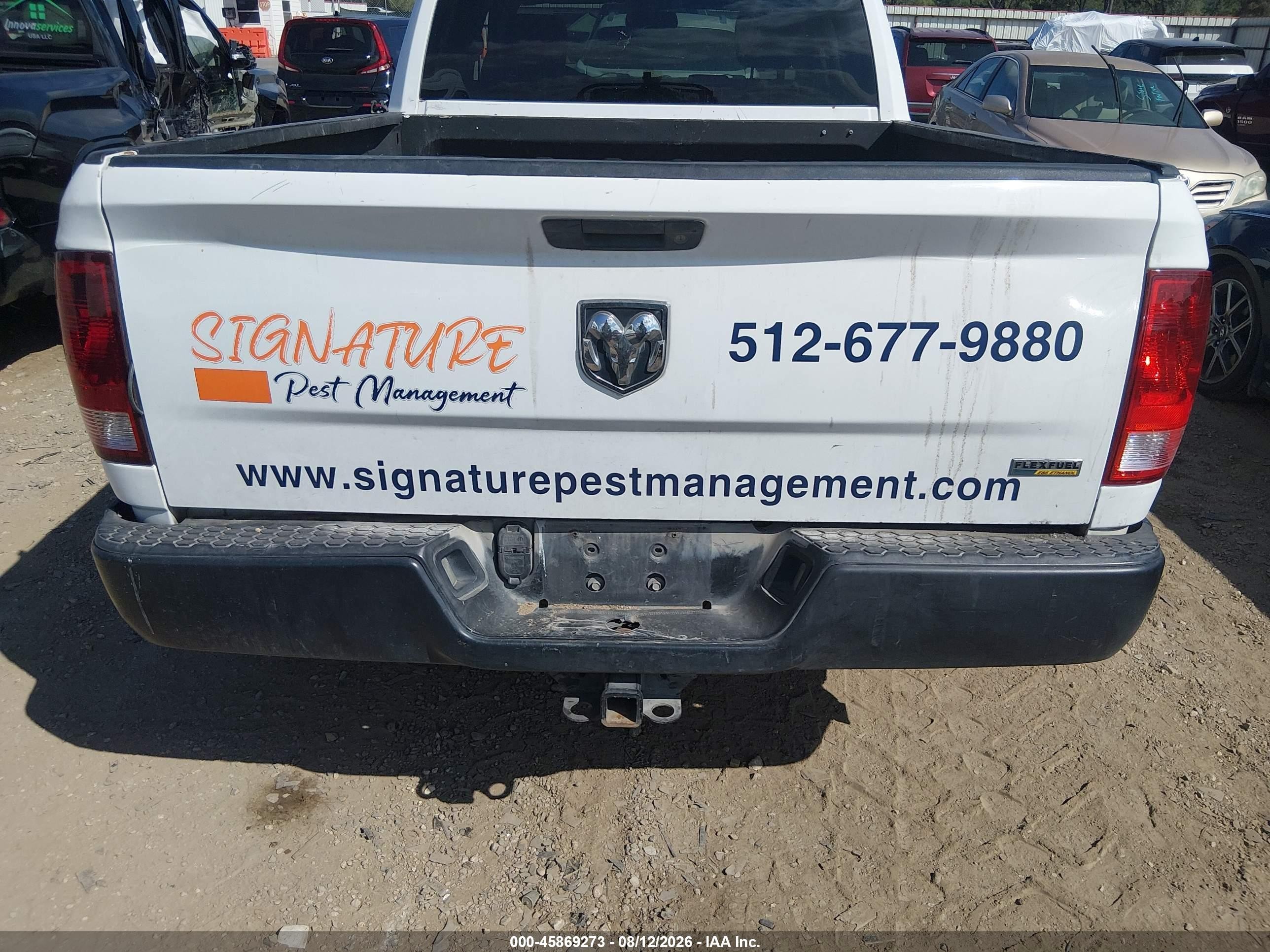 2015 Ram 1500 Tradesman White vin: 1C6RR6FG6FS779378
