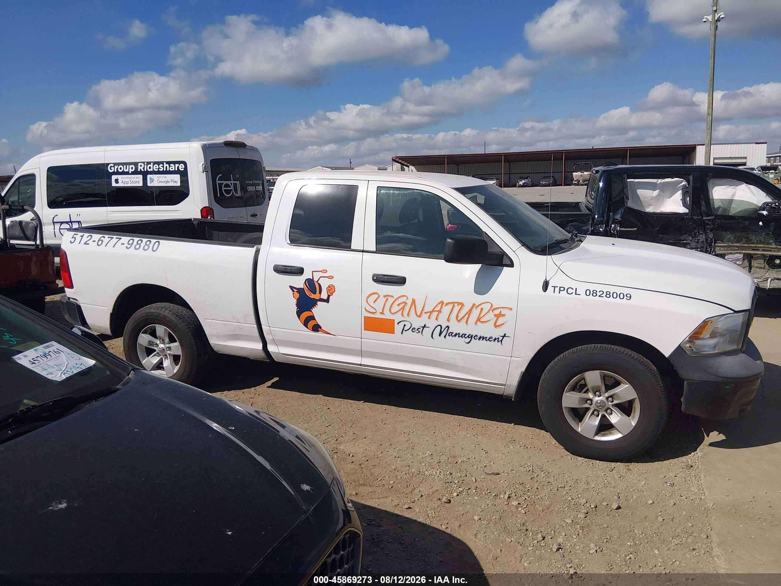 2015 Ram 1500 Tradesman White vin: 1C6RR6FG6FS779378