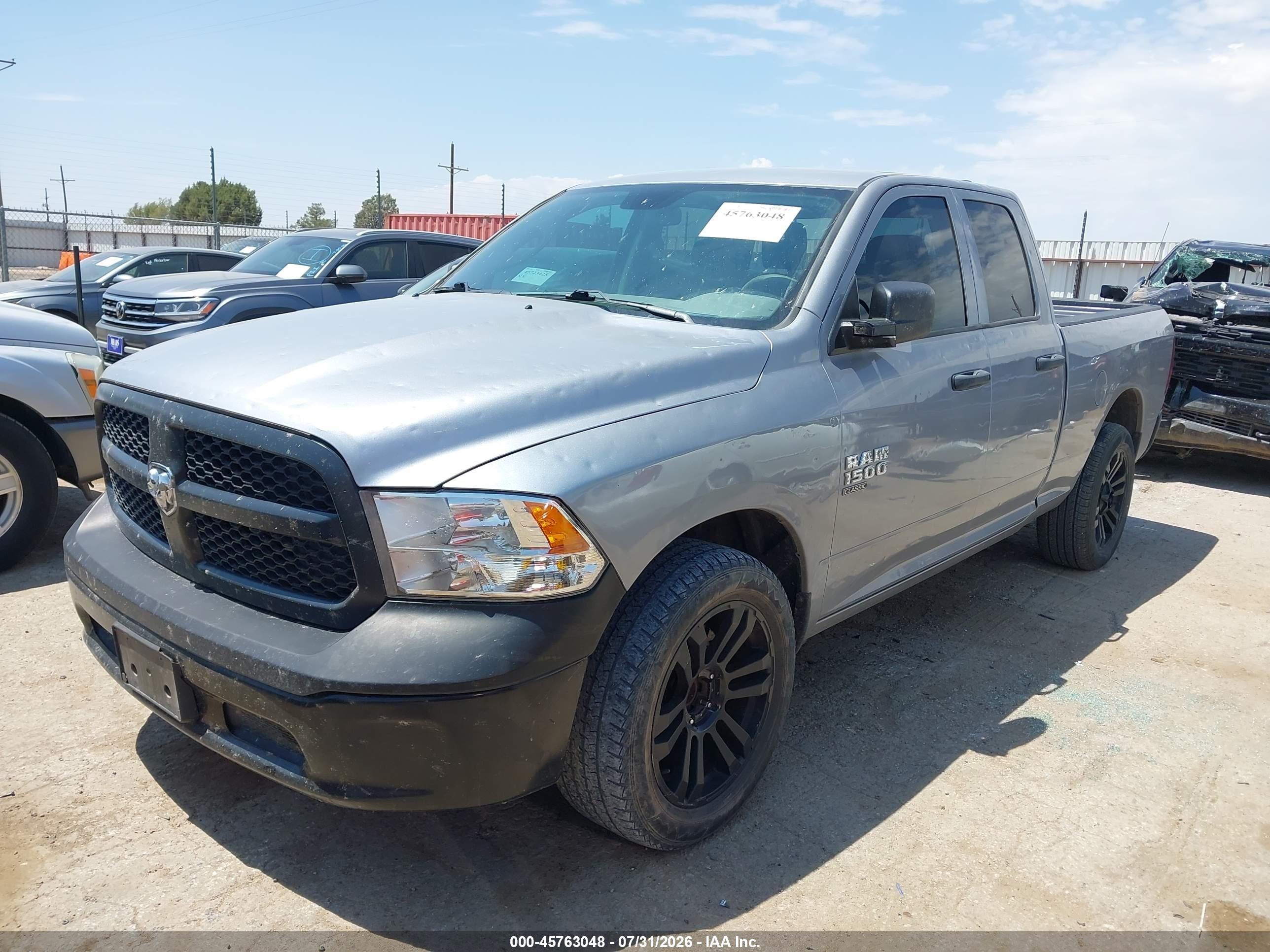 2020 Ram 1500 Classic Tradesman  4x2 6'4 Box Silver vin: 1C6RR6FG7LS139501