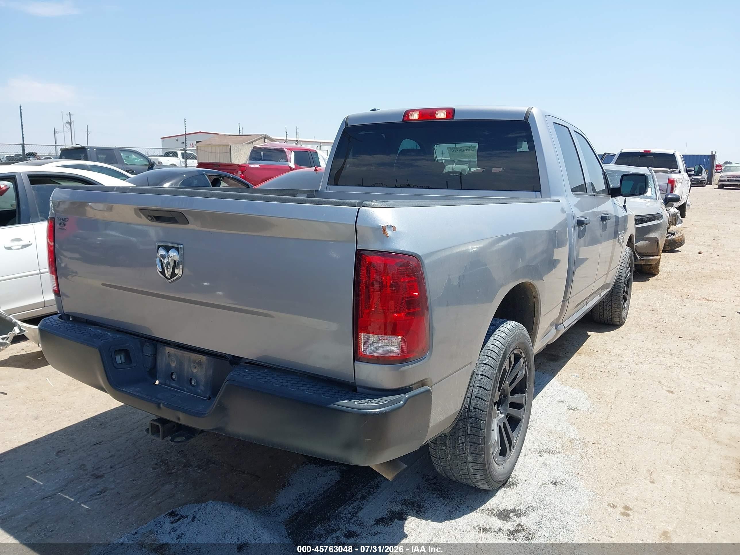 2020 Ram 1500 Classic Tradesman  4x2 6'4 Box Silver vin: 1C6RR6FG7LS139501