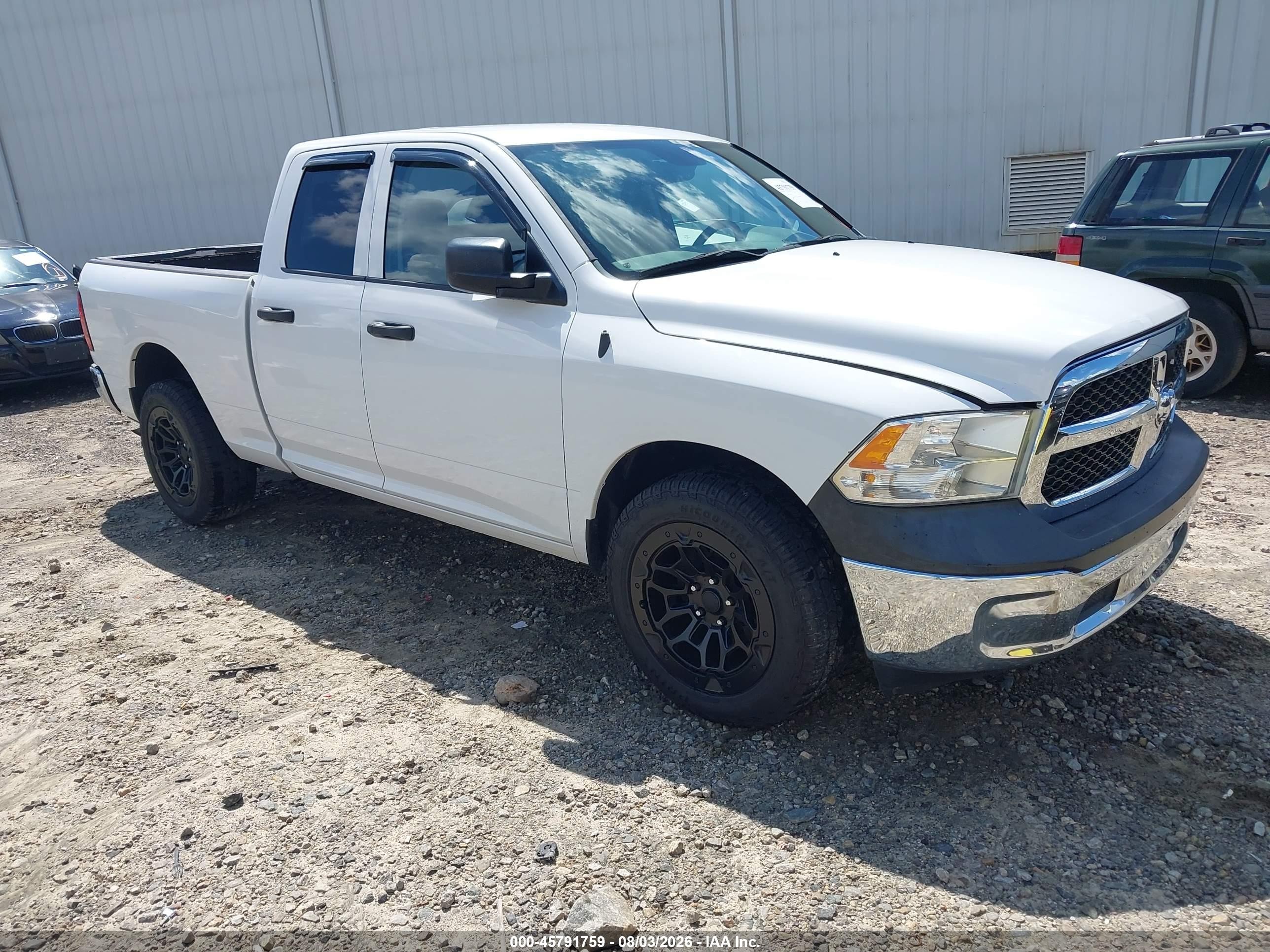 2014 Ram 1500 Tradesman White vin: 1C6RR6FG9ES408519