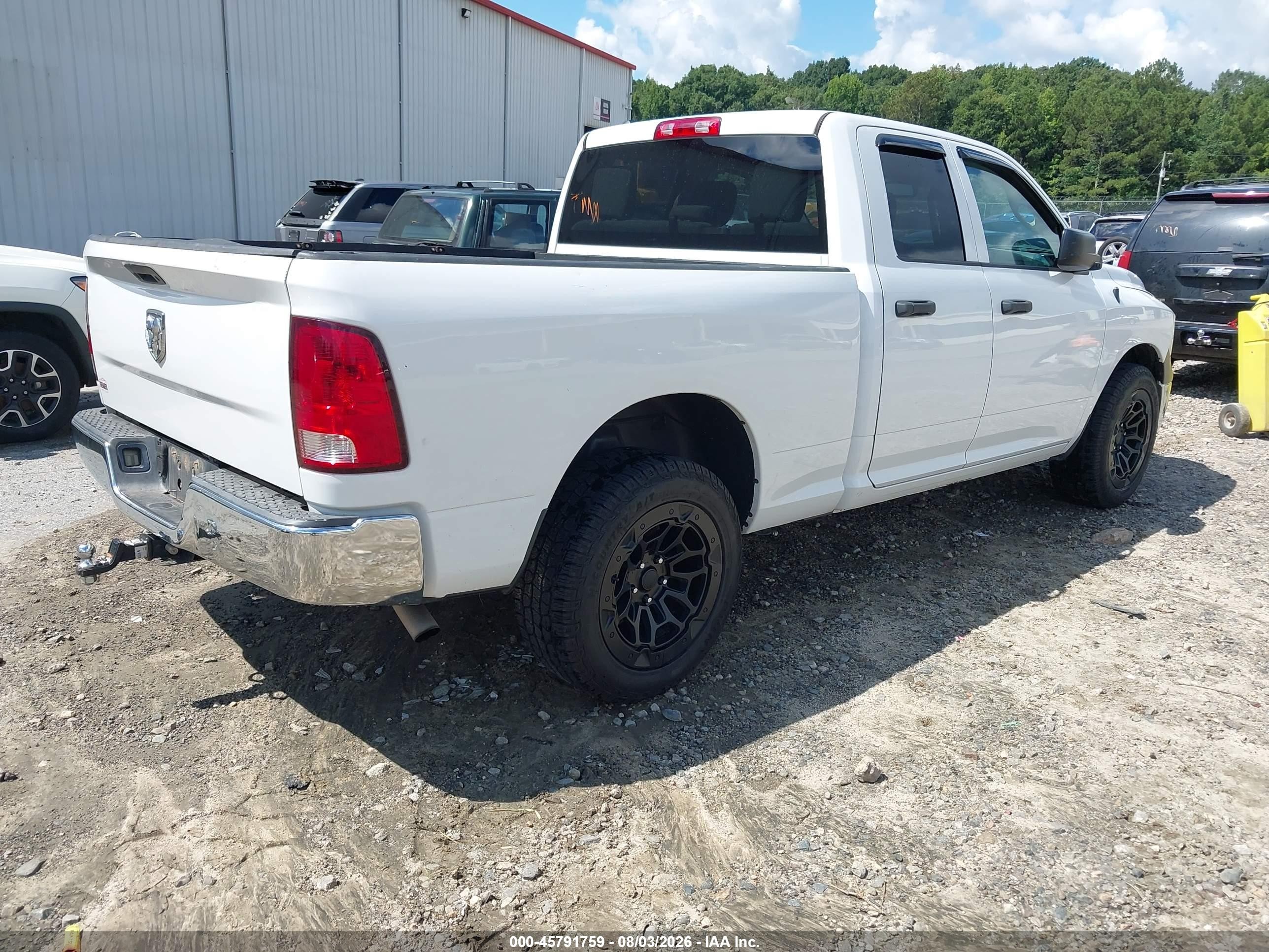 2014 Ram 1500 Tradesman White vin: 1C6RR6FG9ES408519