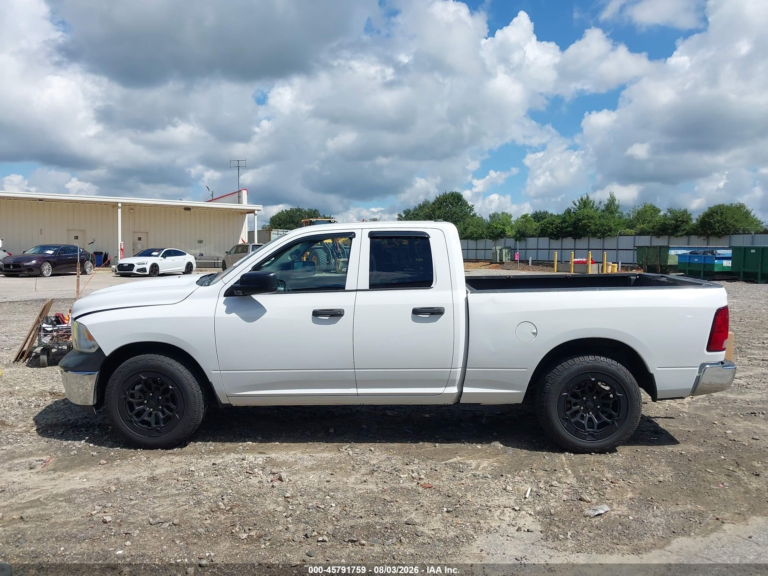 2014 Ram 1500 Tradesman White vin: 1C6RR6FG9ES408519