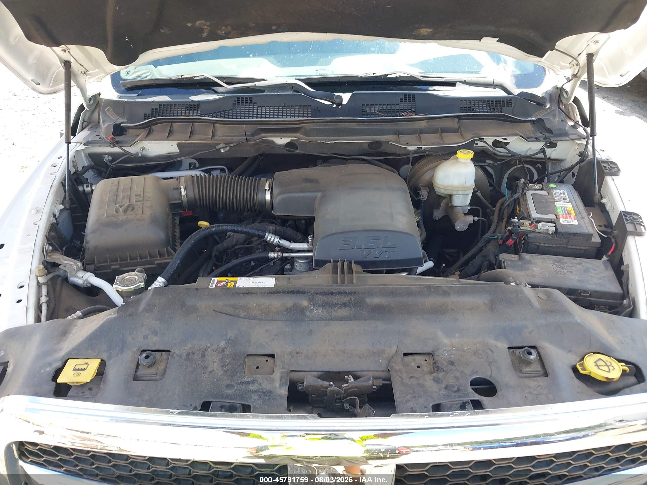 2014 Ram 1500 Tradesman White vin: 1C6RR6FG9ES408519