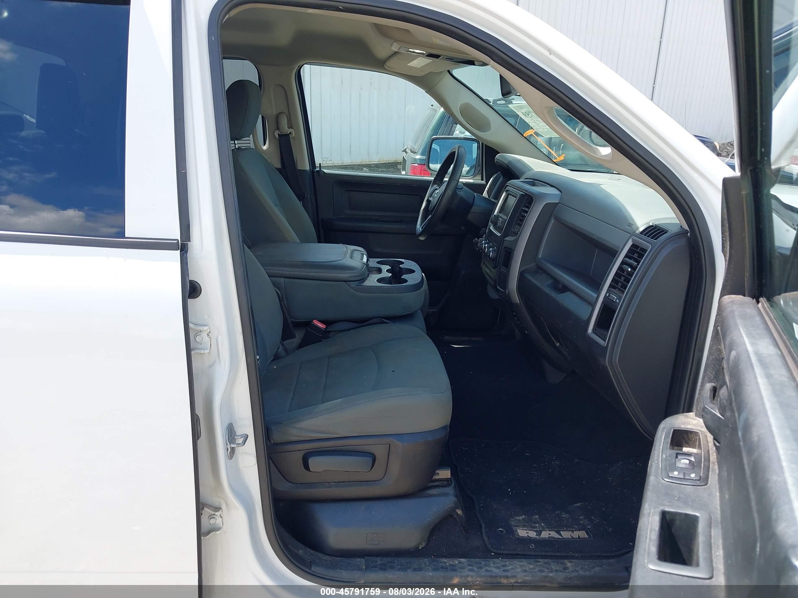 2014 Ram 1500 Tradesman White vin: 1C6RR6FG9ES408519