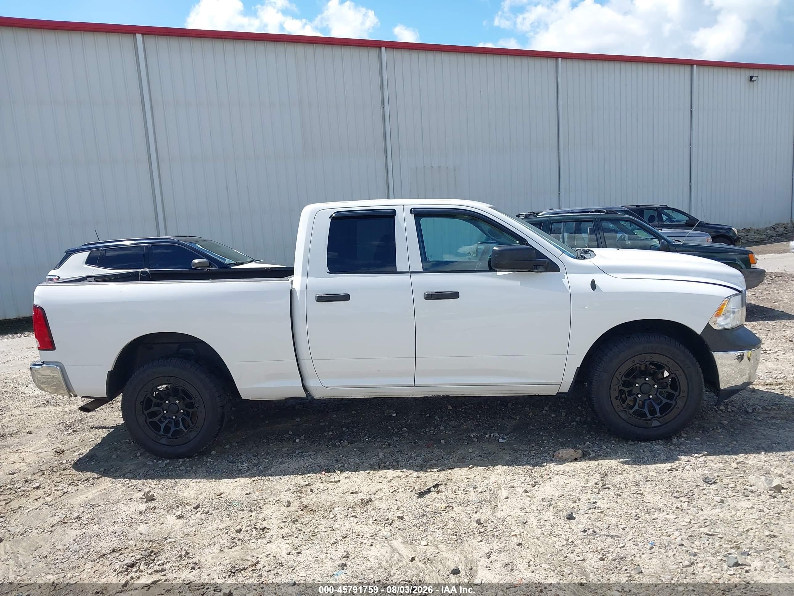 2014 Ram 1500 Tradesman White vin: 1C6RR6FG9ES408519