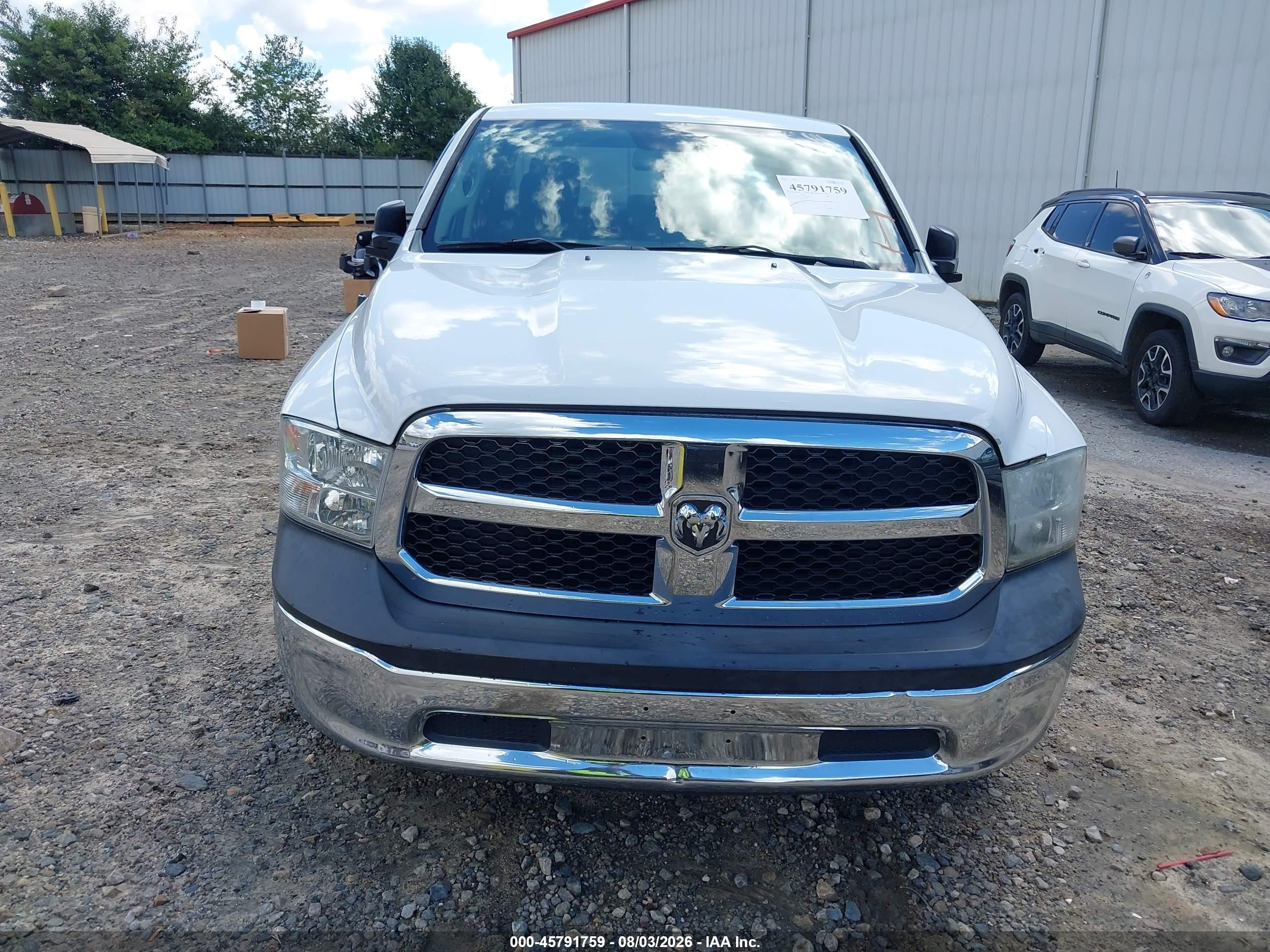 2014 Ram 1500 Tradesman White vin: 1C6RR6FG9ES408519