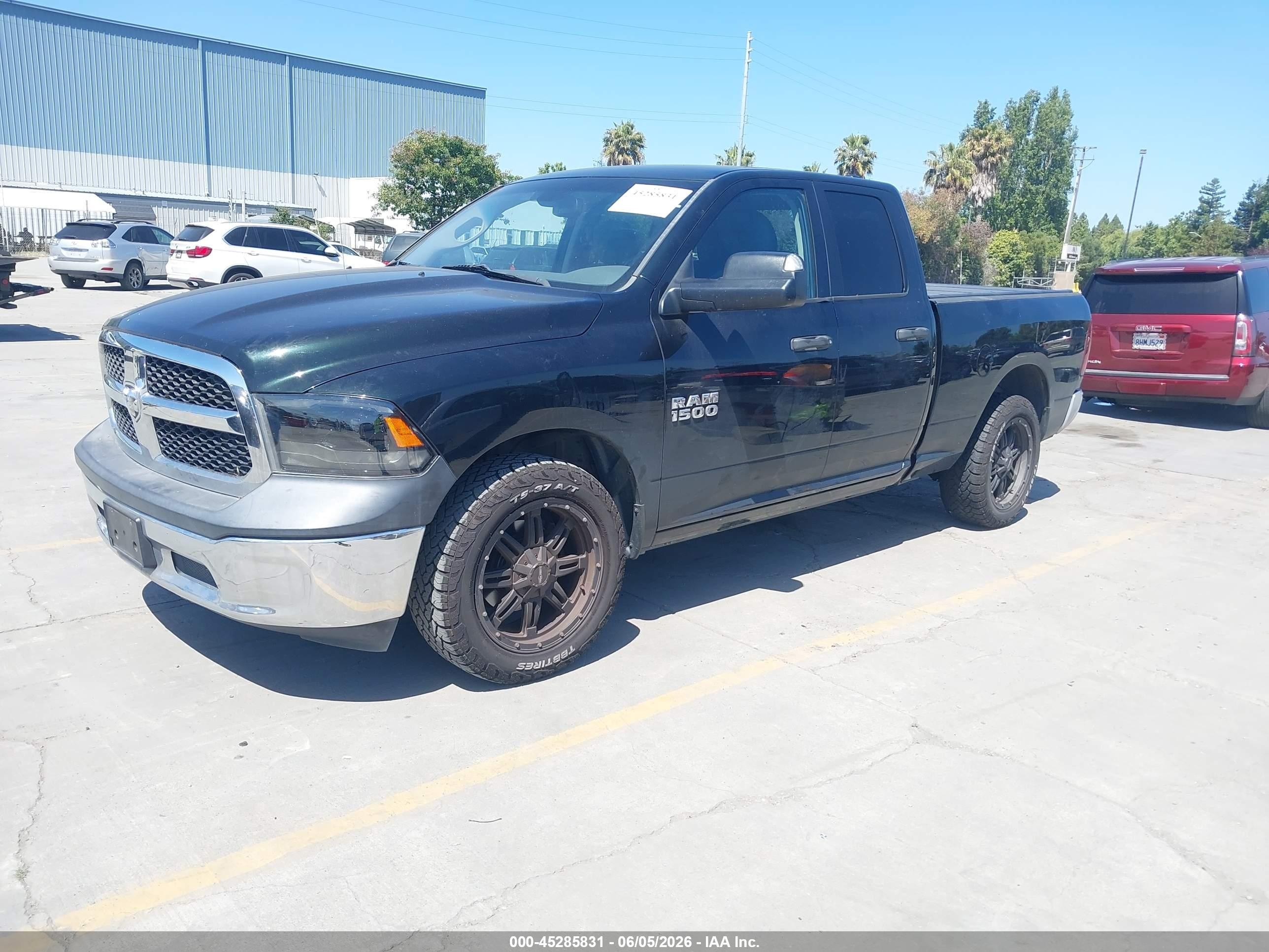 2015 Ram 1500 Tradesman Black vin: 1C6RR6FG9FS693059