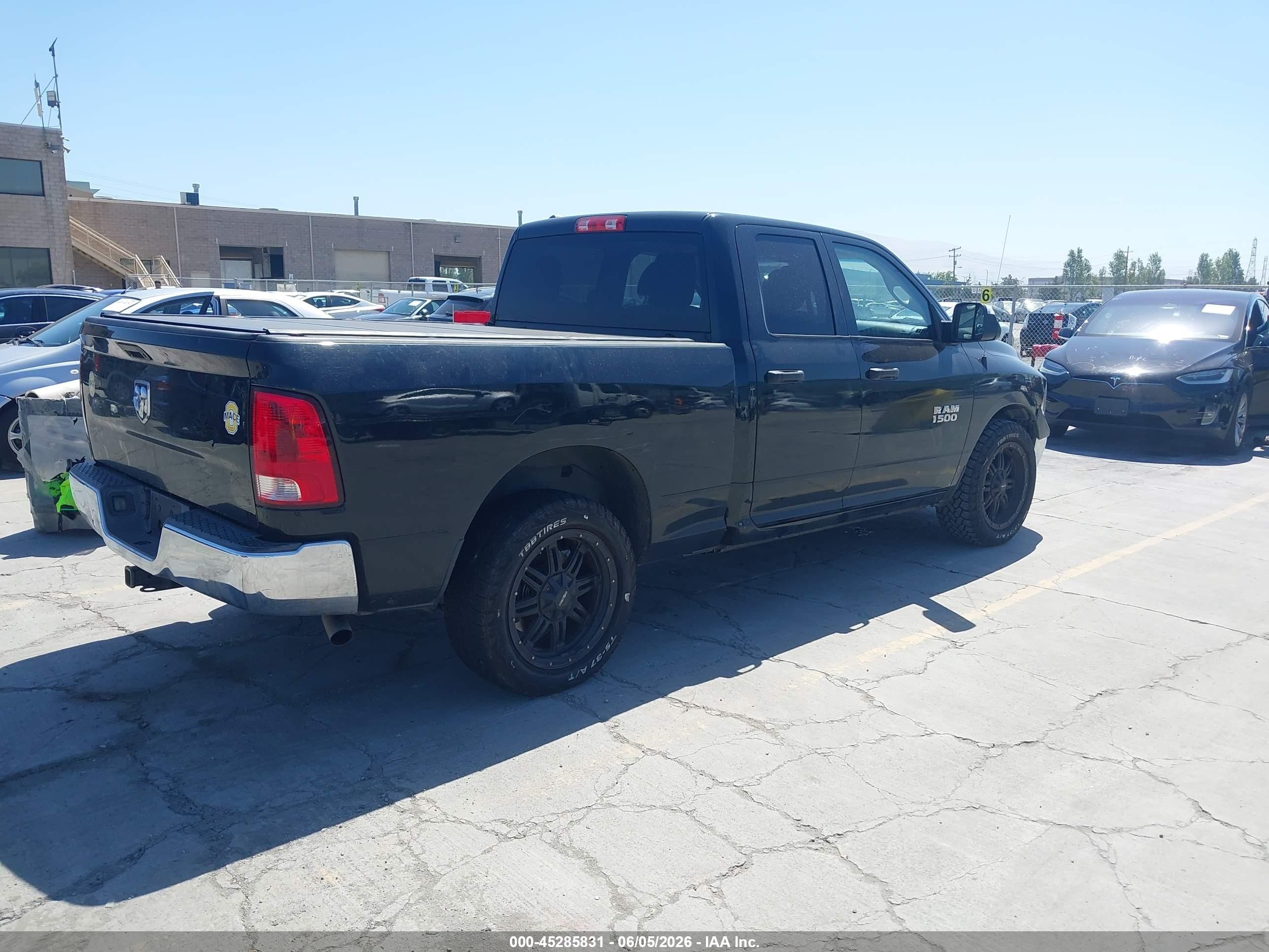 2015 Ram 1500 Tradesman Black vin: 1C6RR6FG9FS693059