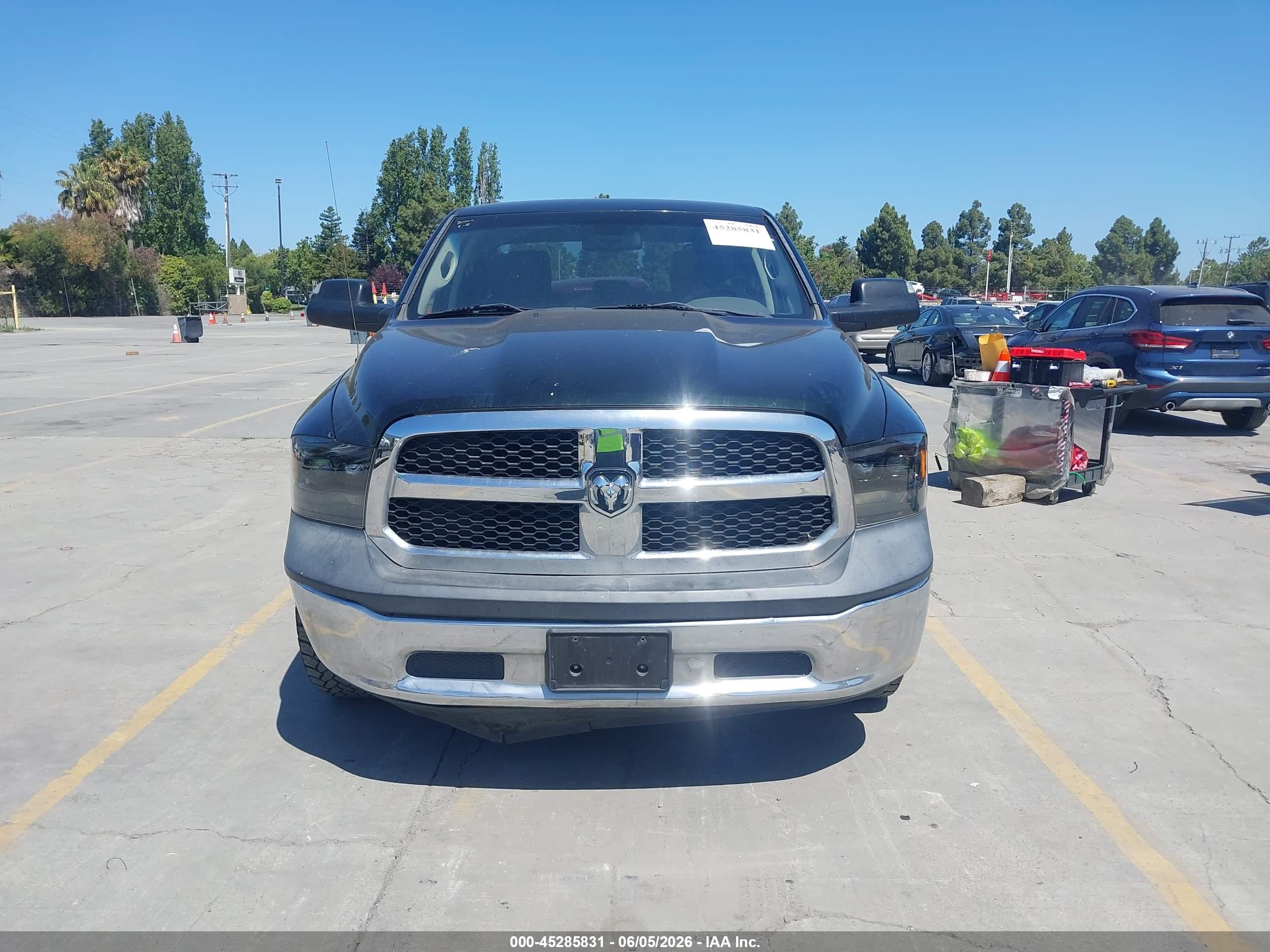2015 Ram 1500 Tradesman Black vin: 1C6RR6FG9FS693059