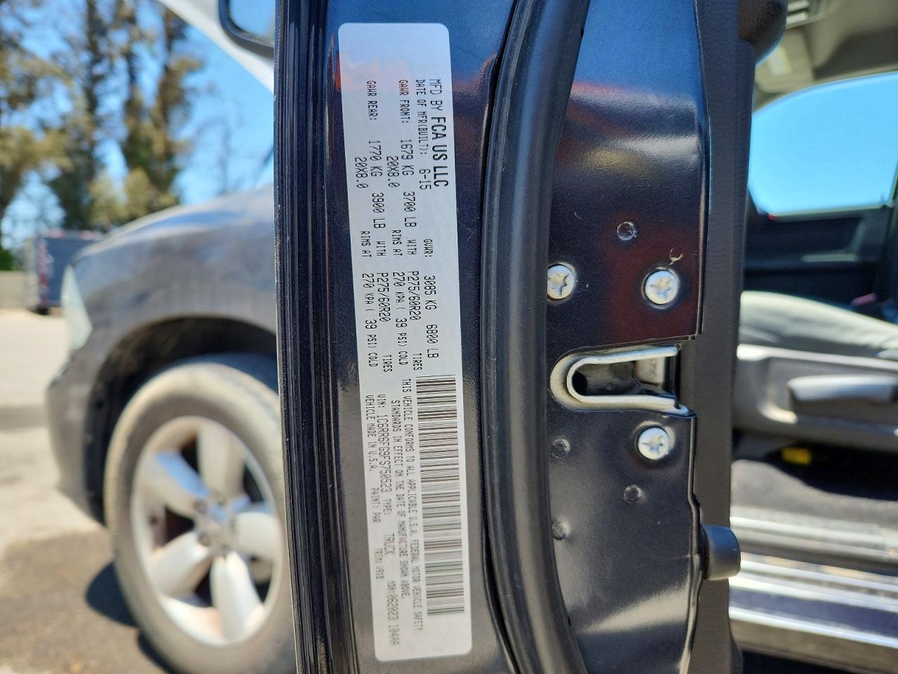 2015 Ram 1500 St Gray vin: 1C6RR6FG9FS750523