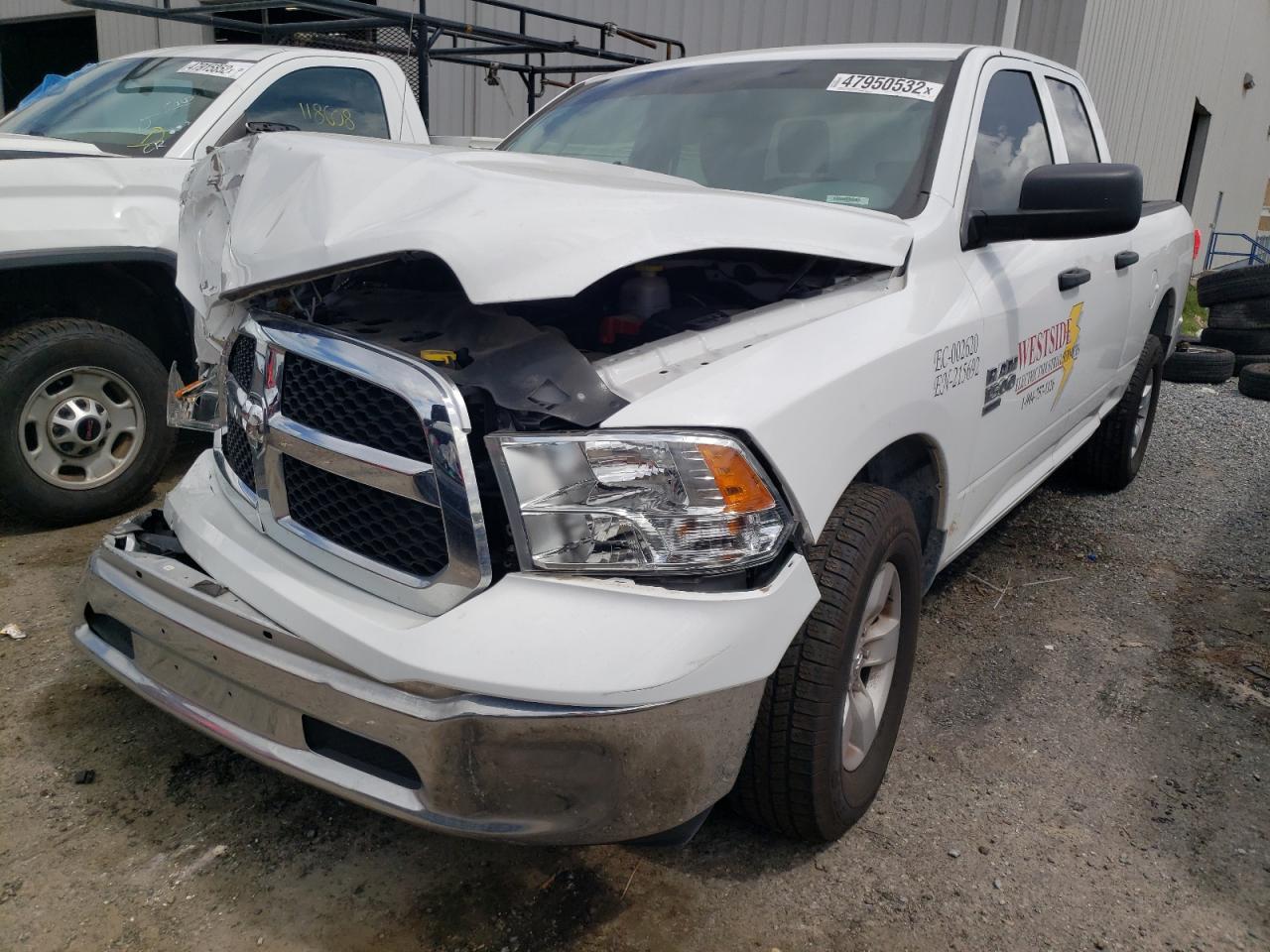 2020 Ram 1500 Classic Tradesman White vin: 1C6RR6FG9LS158616