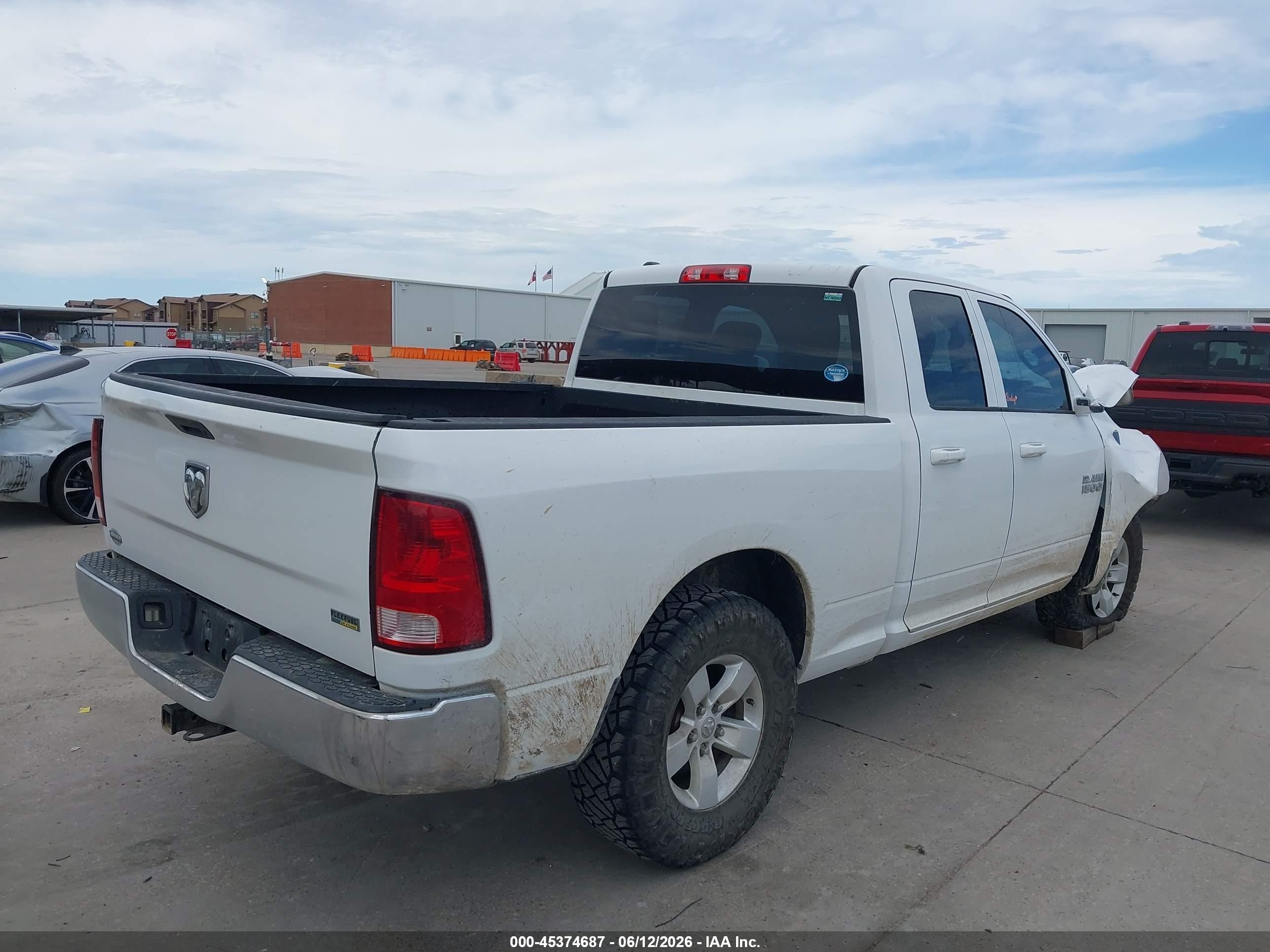 2013 Ram 1500 Tradesman White vin: 1C6RR6FP0DS500858