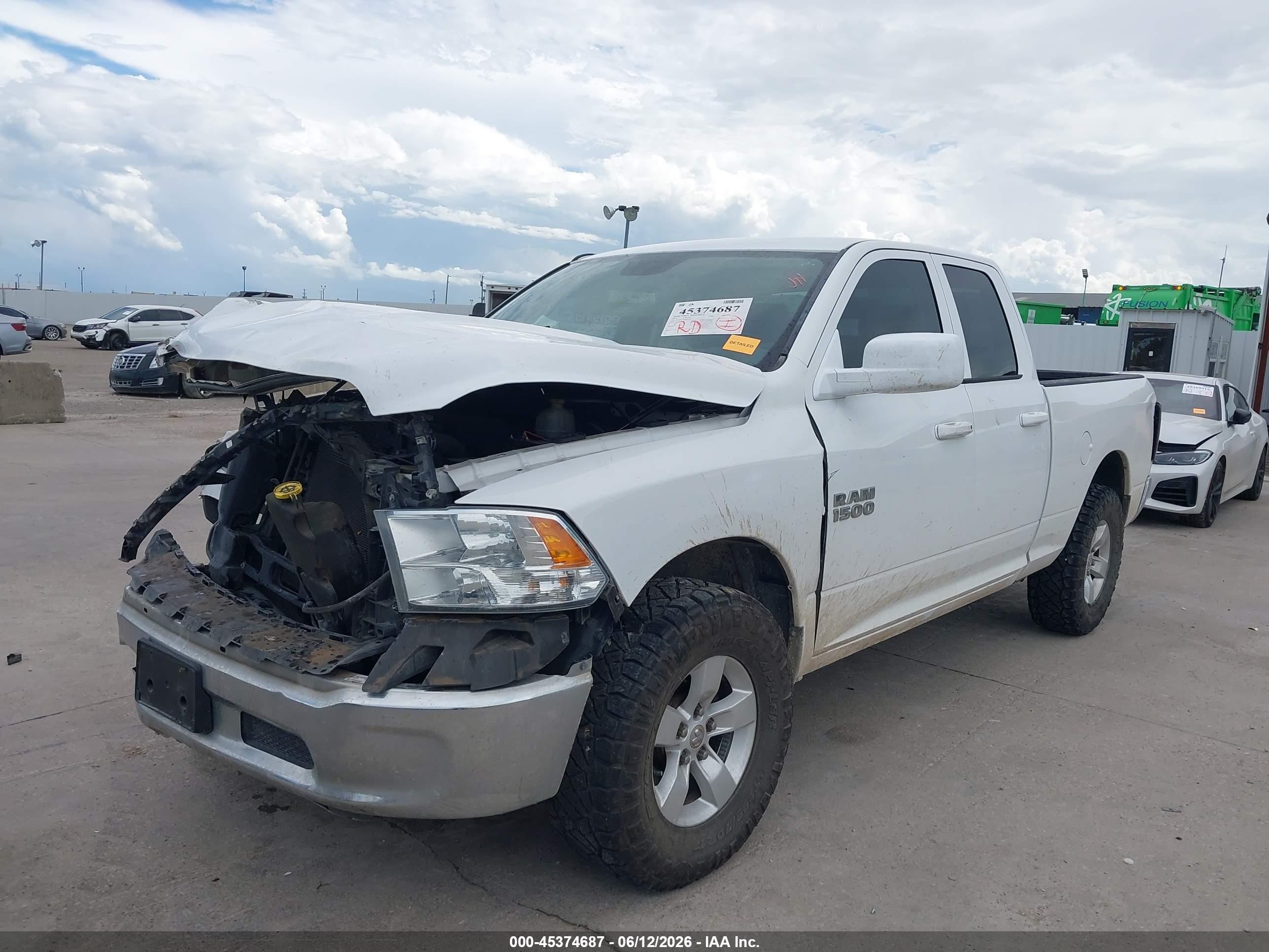 2013 Ram 1500 Tradesman White vin: 1C6RR6FP0DS500858