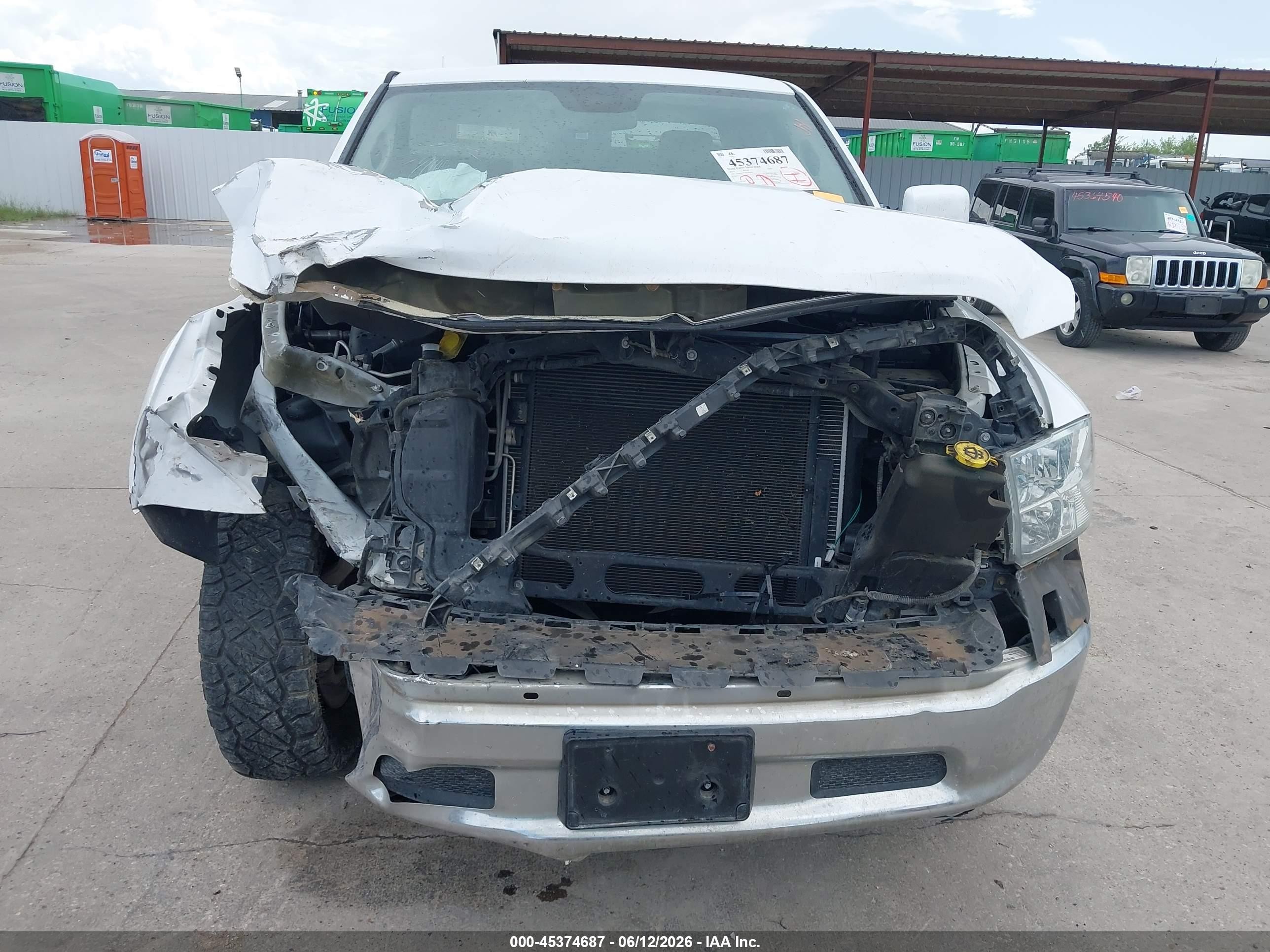 2013 Ram 1500 Tradesman White vin: 1C6RR6FP0DS500858