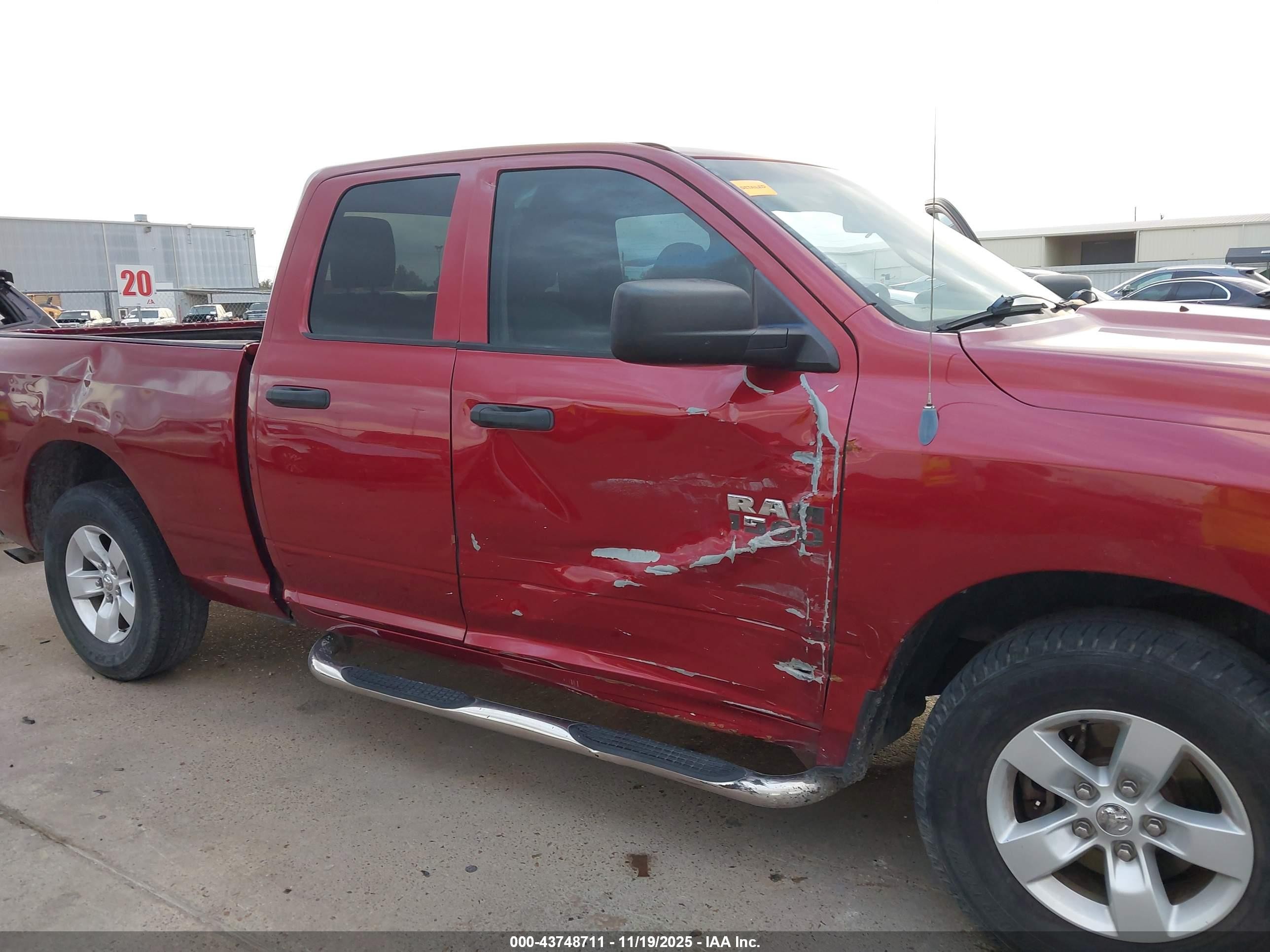 2013 Ram 1500 Tradesman Красный vin: 1C6RR6FP1DS558218