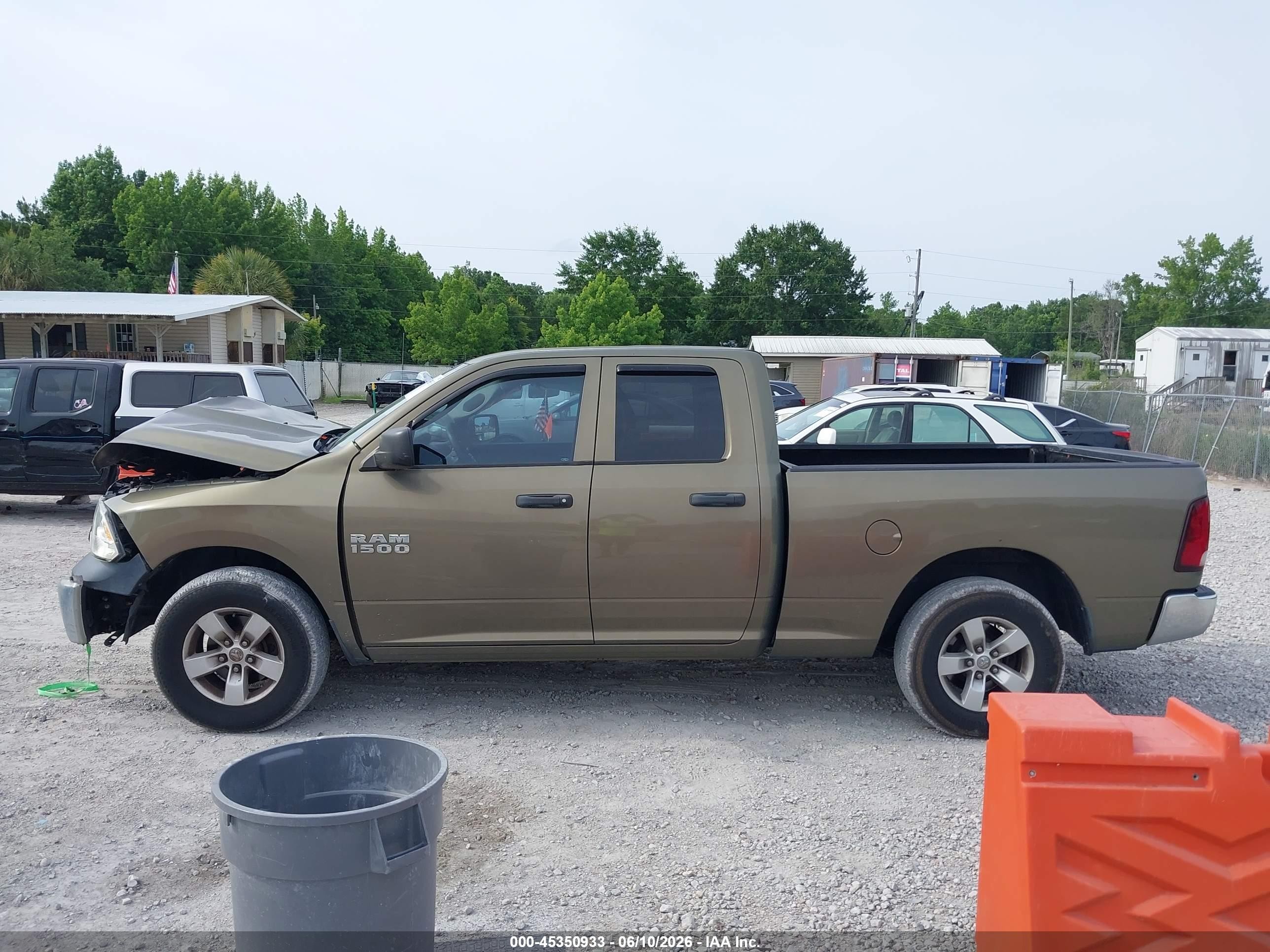 2013 Ram 1500 Tradesman Green vin: 1C6RR6FP7DS588016