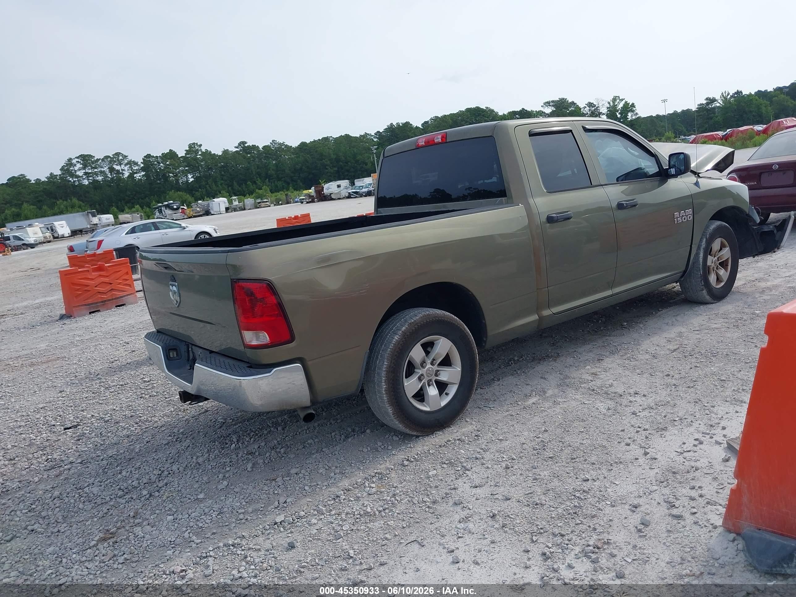 2013 Ram 1500 Tradesman Green vin: 1C6RR6FP7DS588016