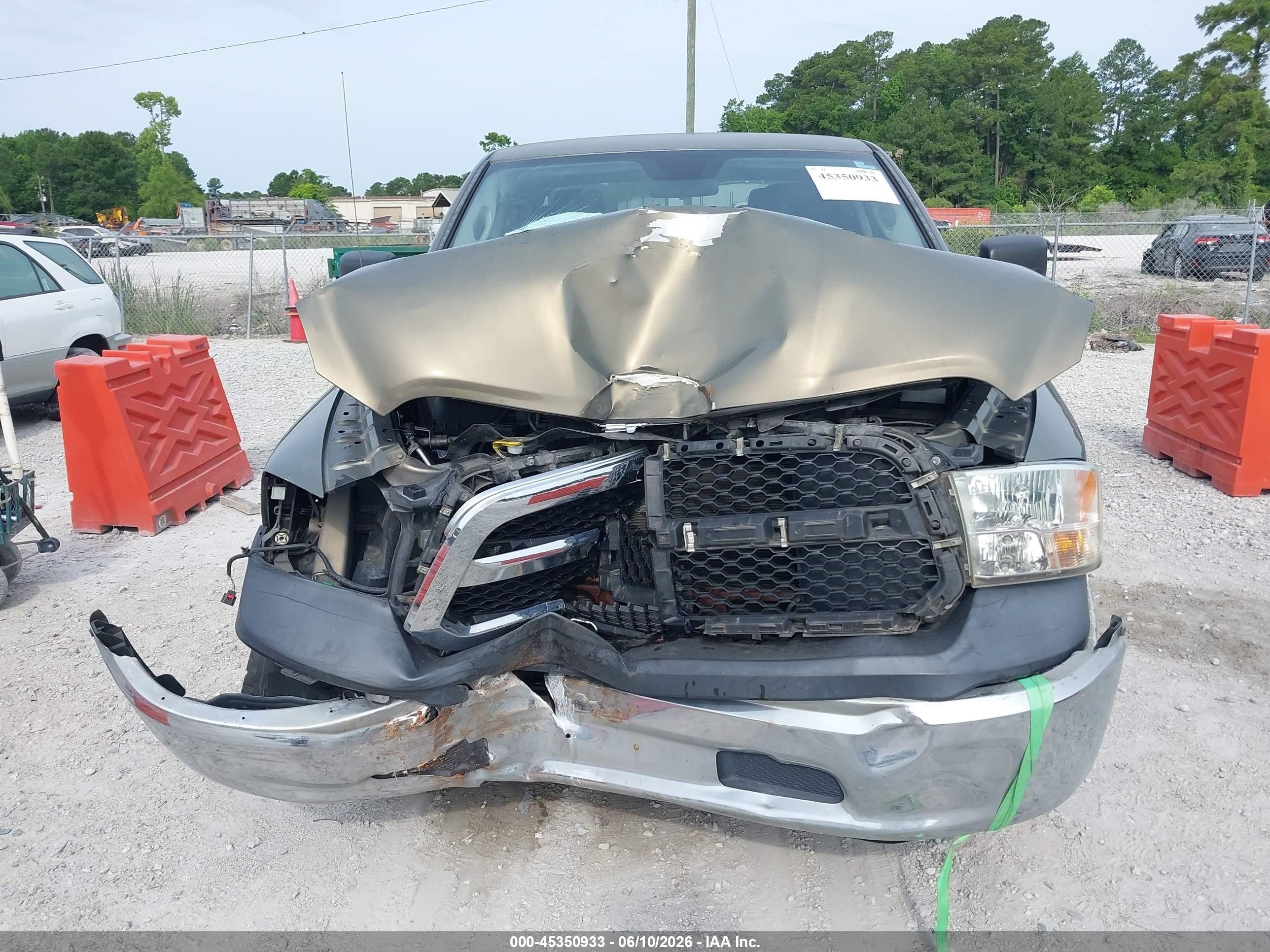 2013 Ram 1500 Tradesman Green vin: 1C6RR6FP7DS588016