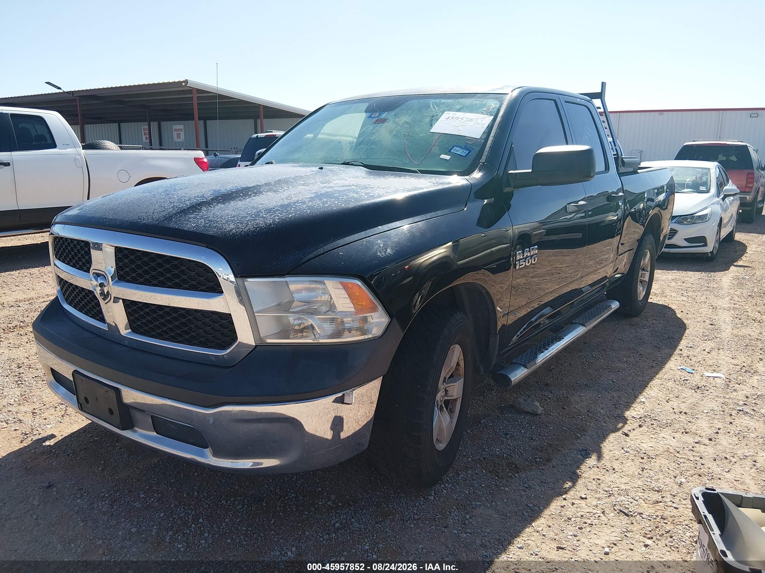 2013 Ram 1500 Tradesman Черный vin: 1C6RR6FP8DS628362